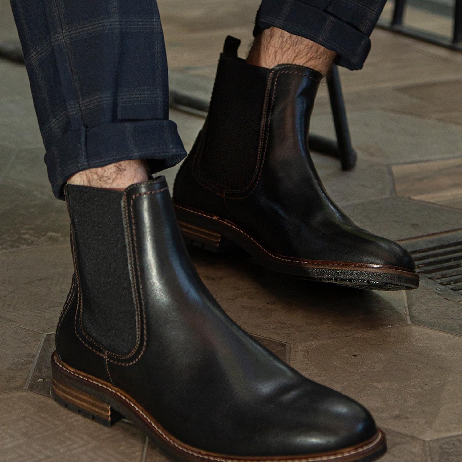 BULLBOXER BOTINES HOMBRE CHELSEA CUERO HAREN-6-59 NEGRO-3