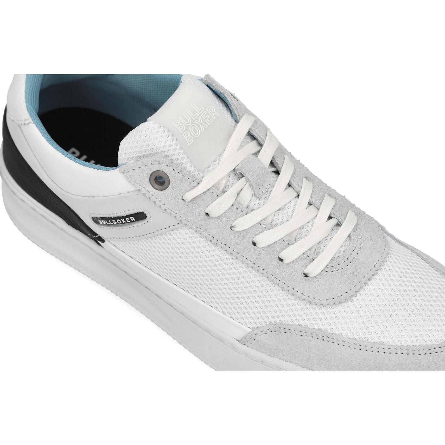 BULLBOXER ZAPATILLAS HOMBRE CUERO Y TEXTIL TROGIR-0-68 BLANCO-3