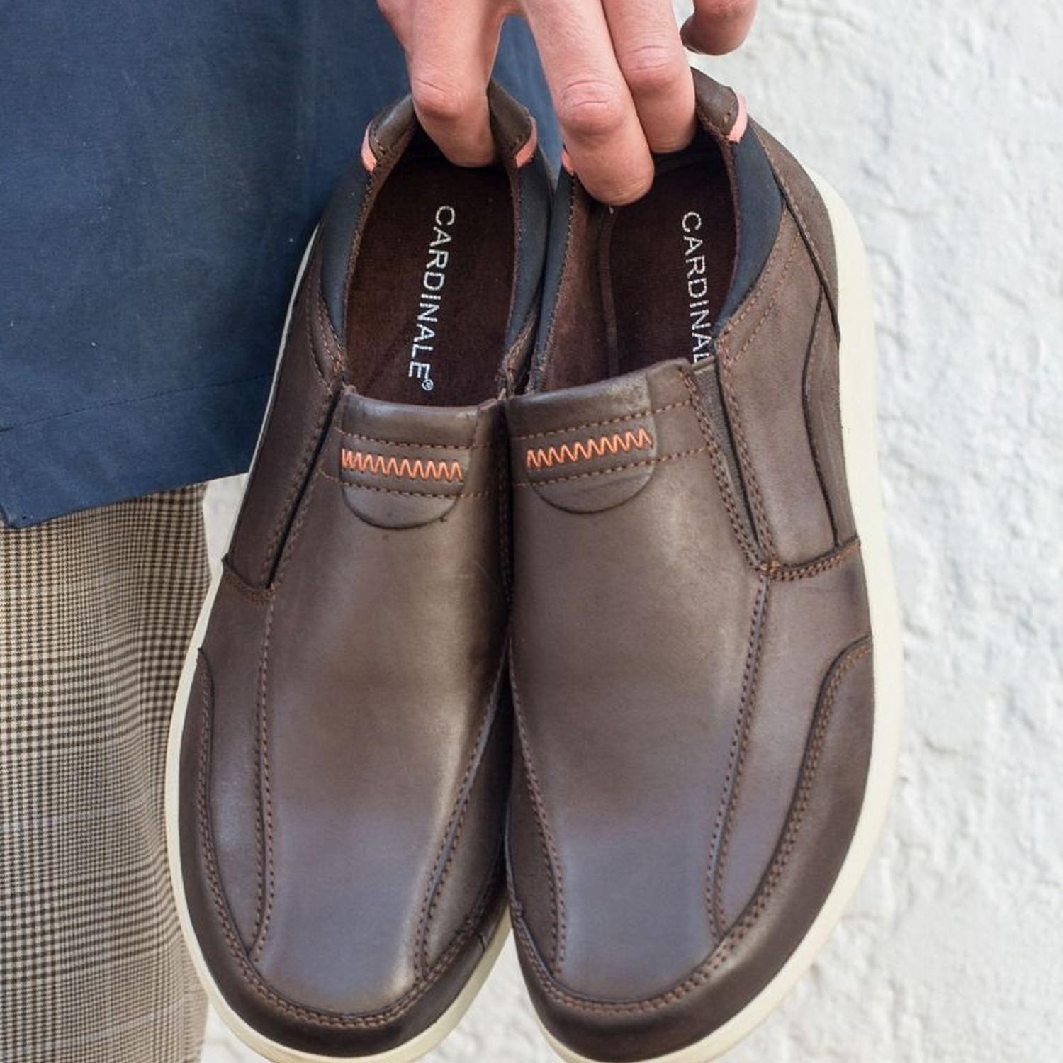 Zapatos Slip-On Hombre Cuero Parga-3-38-Cafe1-2