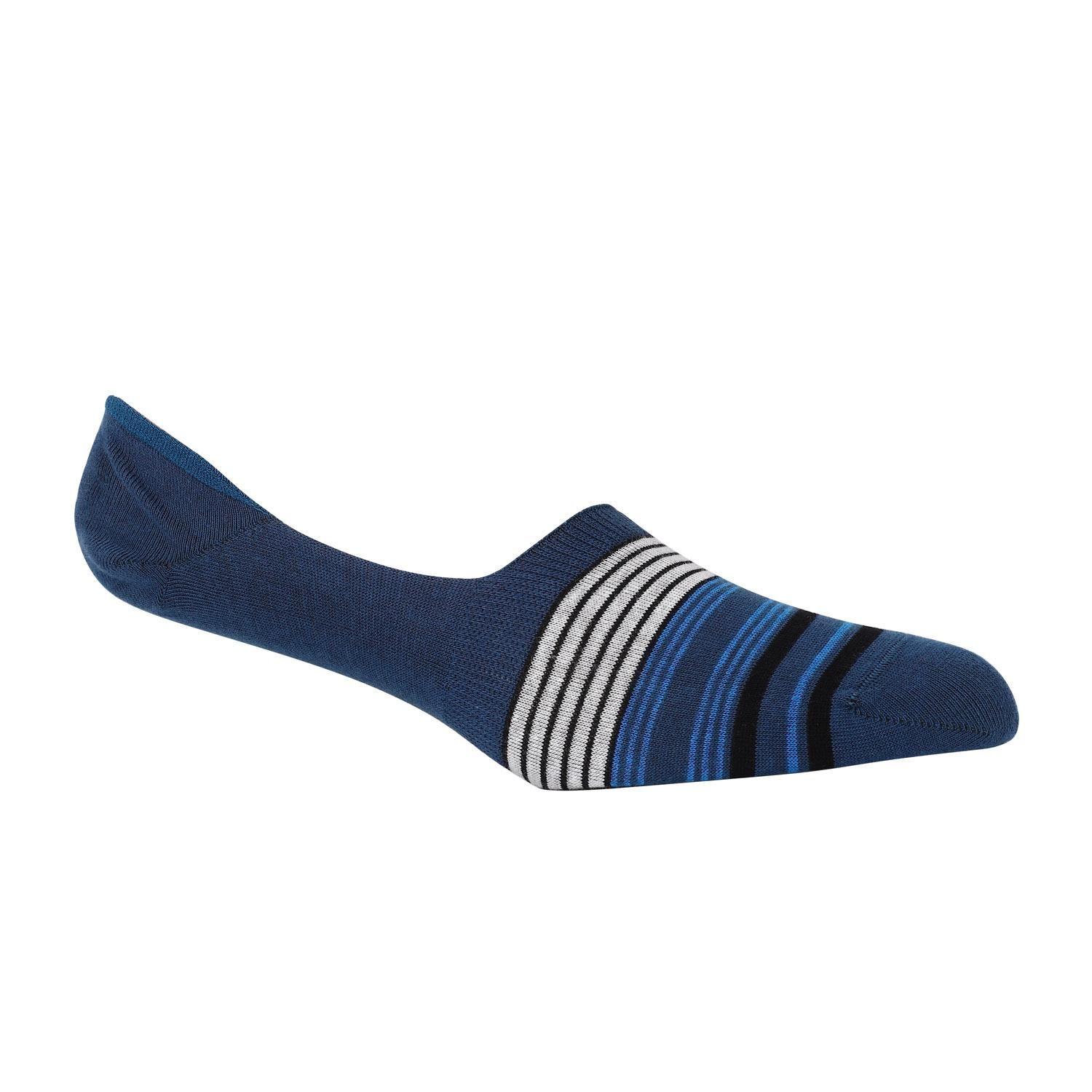 Pack 3 Pares Calcetines Invisibles Hombre Algodón Azul (Talla 39-45) Calc-3U-In15-2