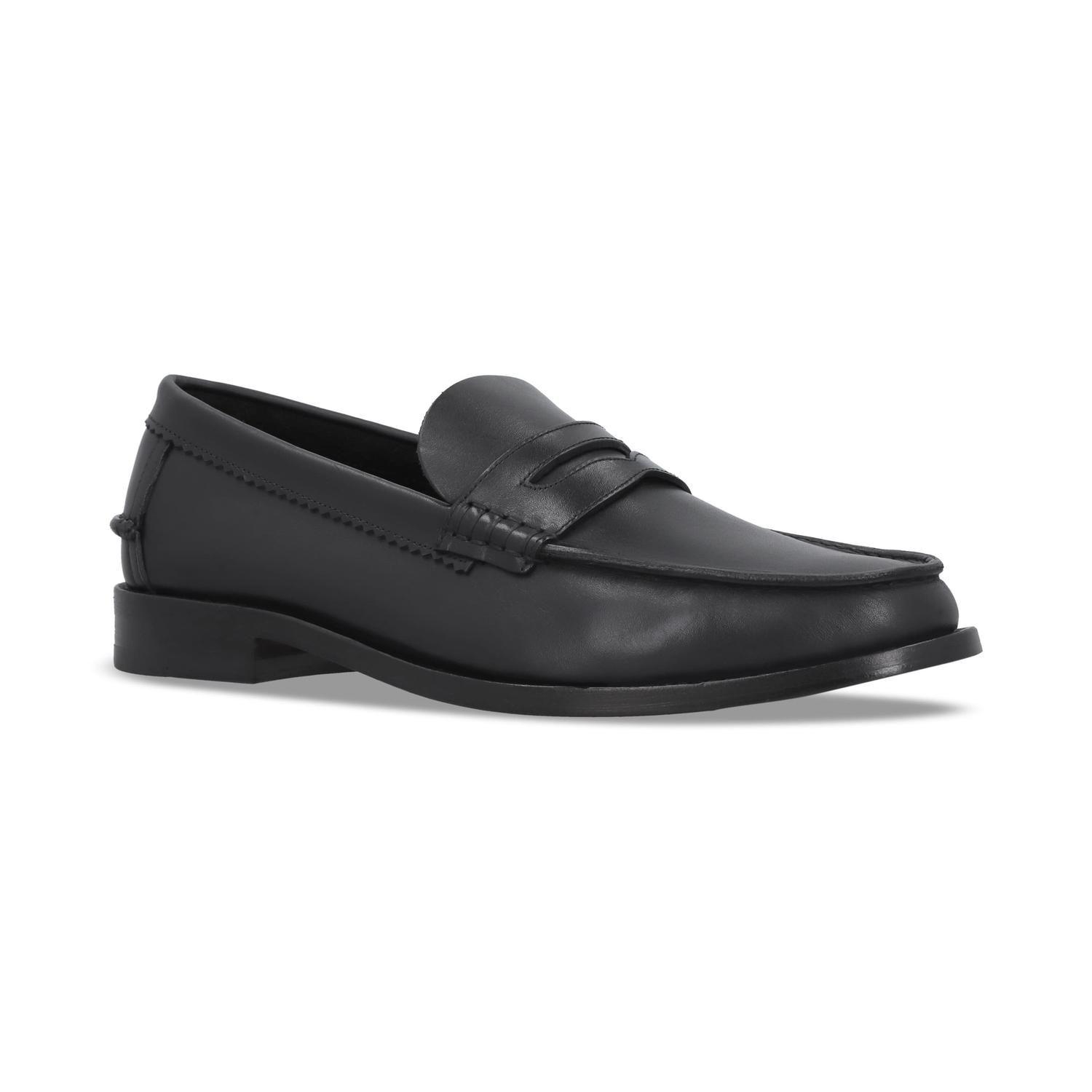Mocasines Hombre Suela Cuero Moc Arg-5-77 Negro-0