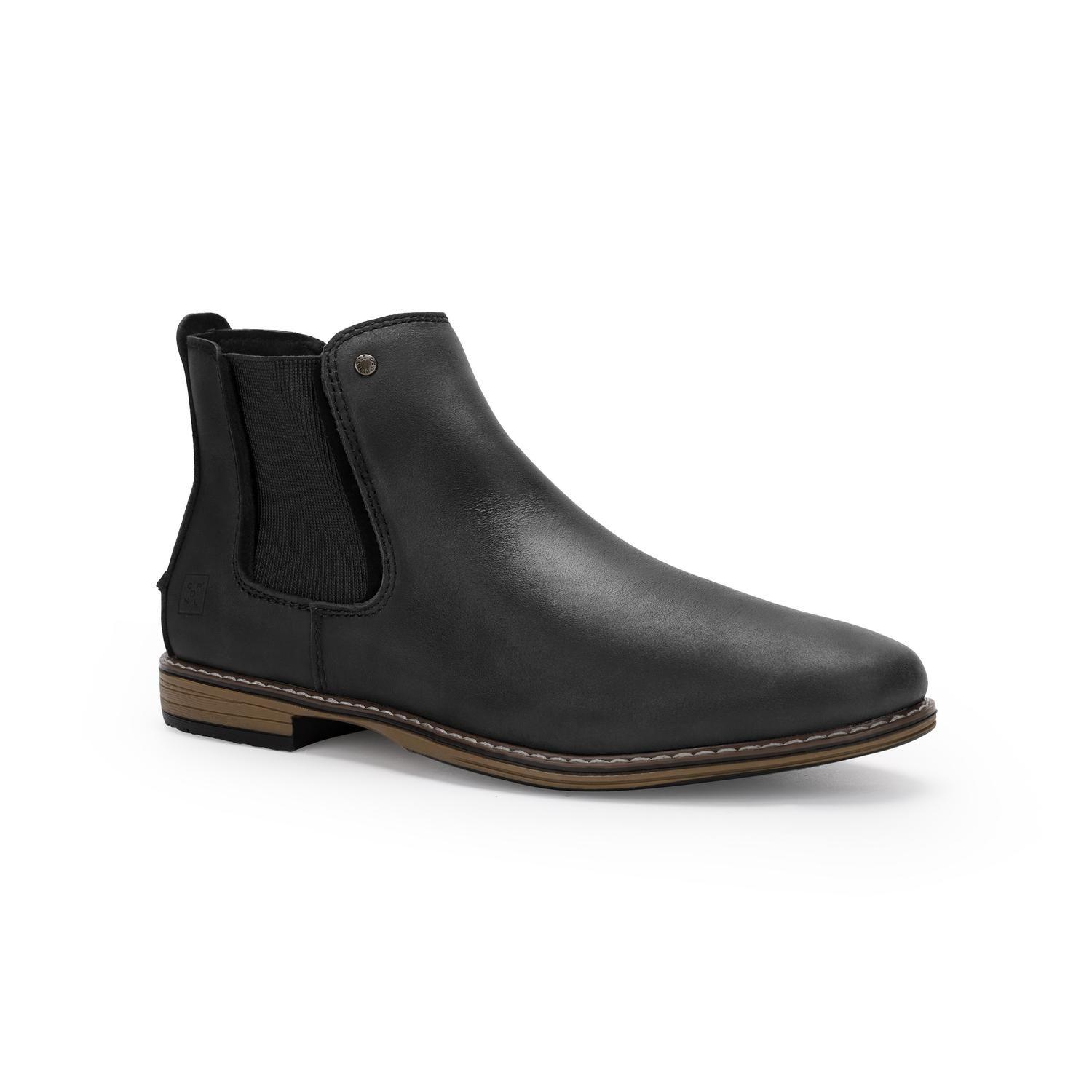 BOTINES HOMBRE CUERO YORK-6-26 NEGRO-0