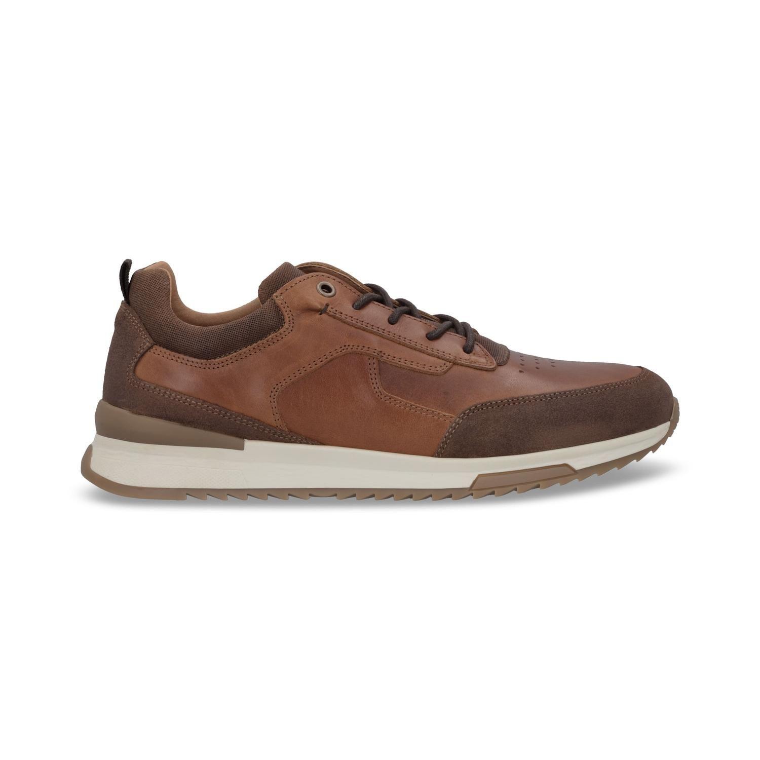 ZAPATILLAS HOMBRE CUERO BEN-0-36 BRANDY-1