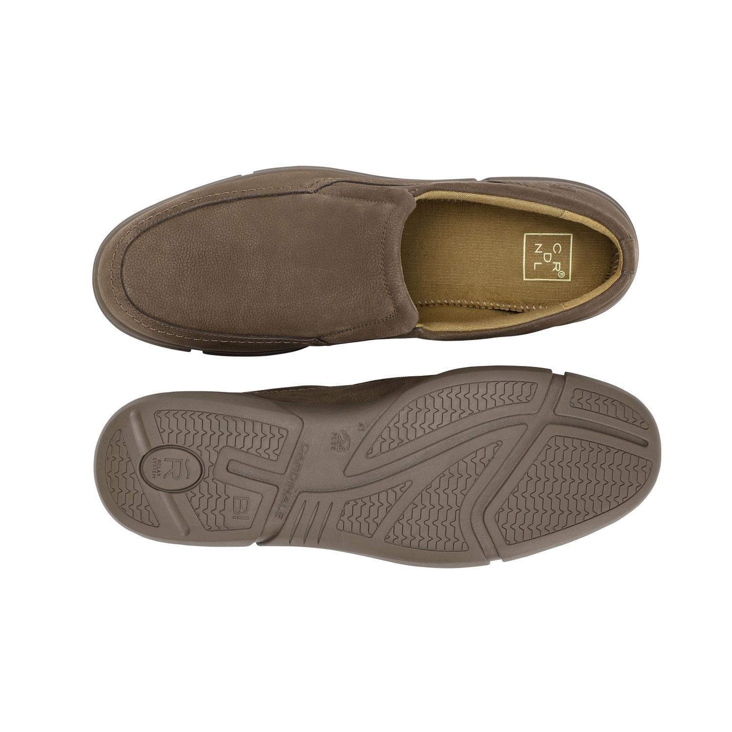 Zapatos Slip-On Hombre Cuero Cibeles-3-02 Café-2