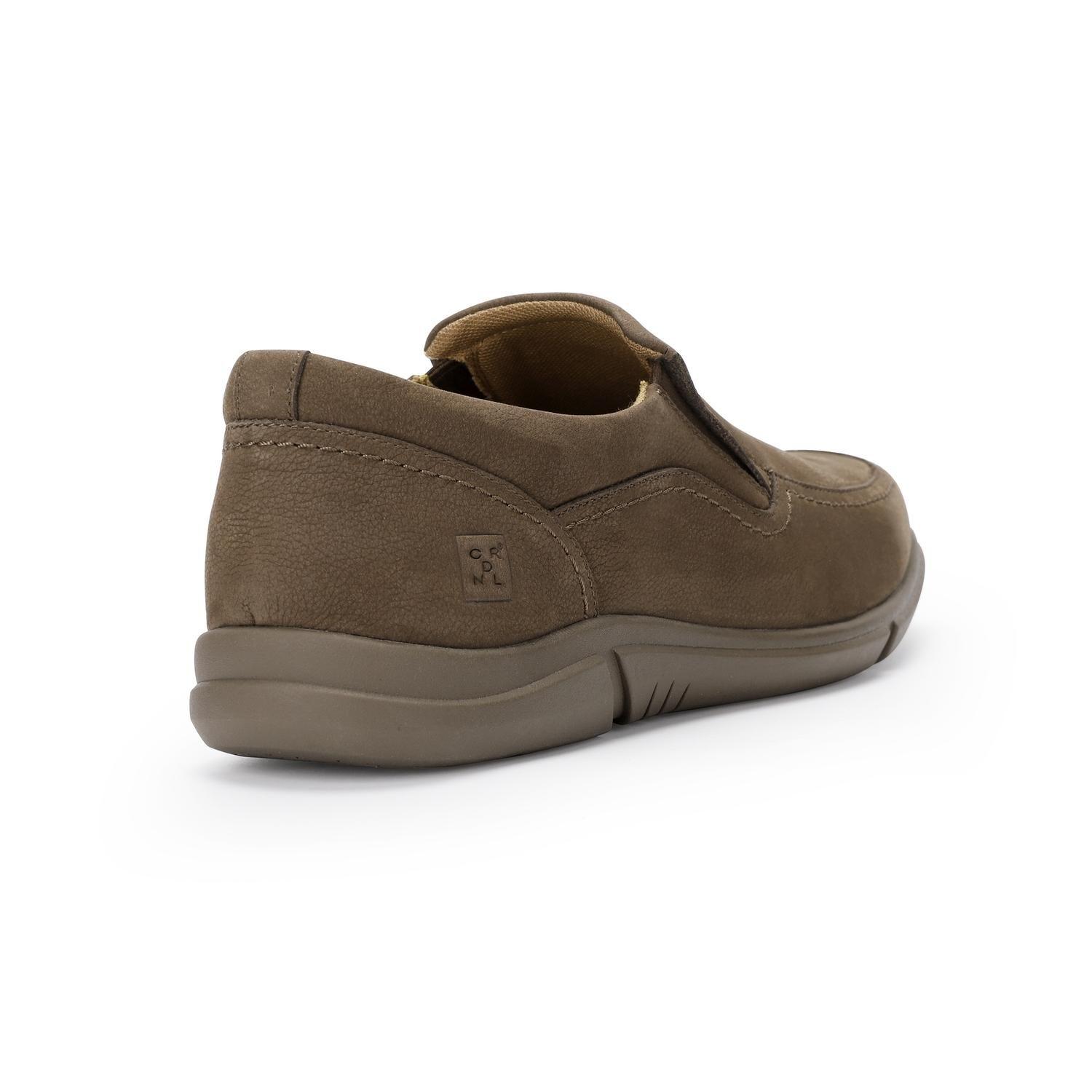 Zapatos Slip-On Hombre Cuero Cibeles-3-02 Café-3