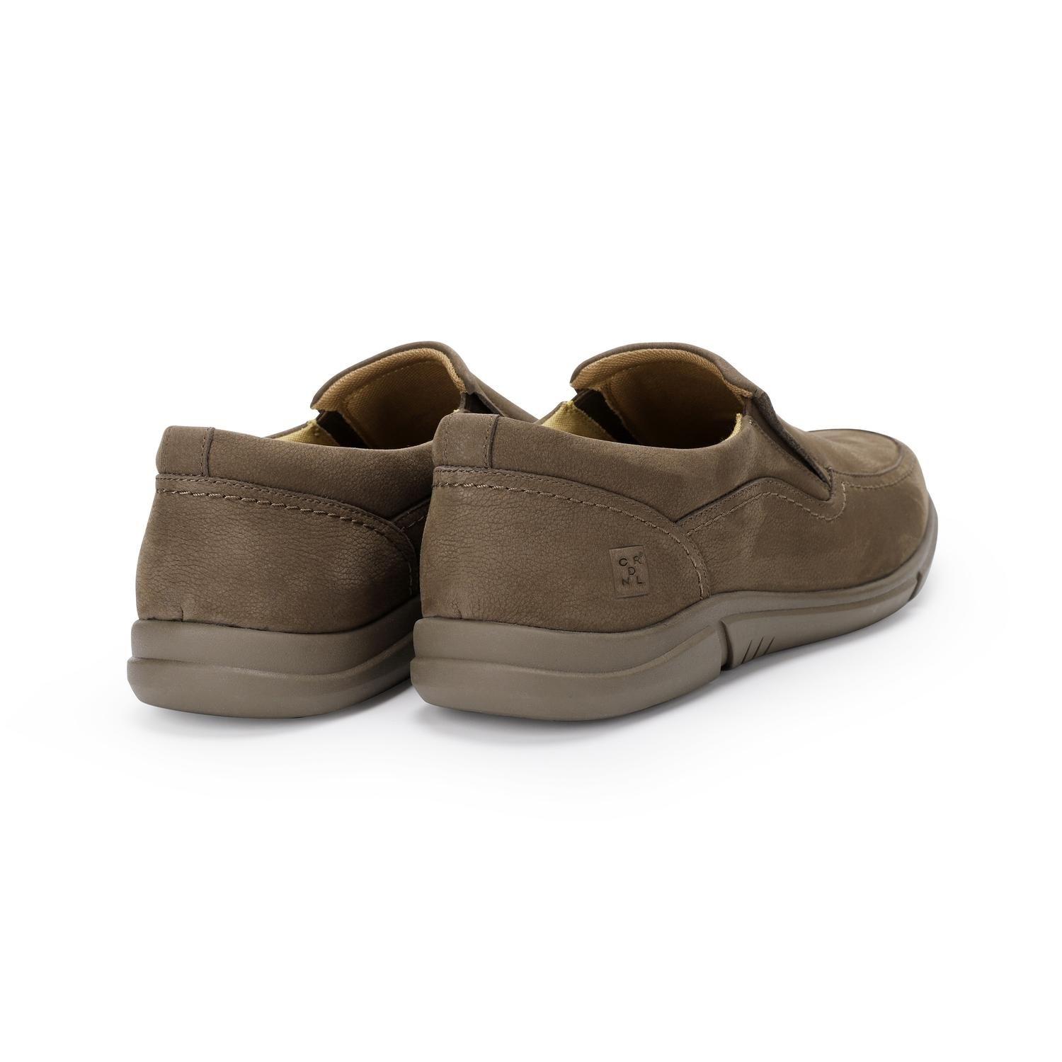 Zapatos Slip-On Hombre Cuero Cibeles-3-02 Café-4
