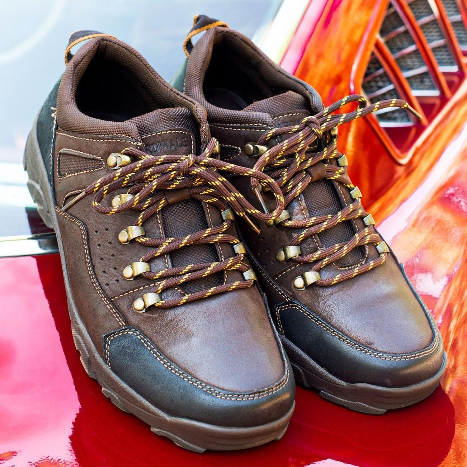 Zapatilla Urbana Hombre Cuero Quay Café Cardinale-3