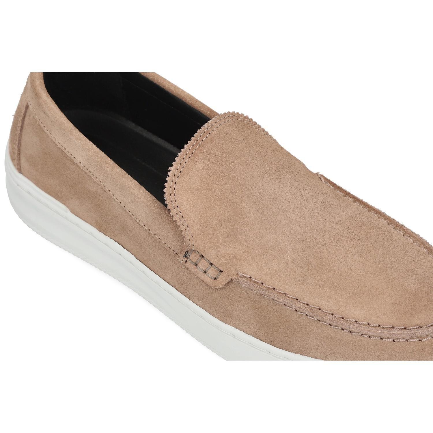 Zapatillas Urbanas Slip-On Hombre Cuero Murren Taupé Cardinale-3
