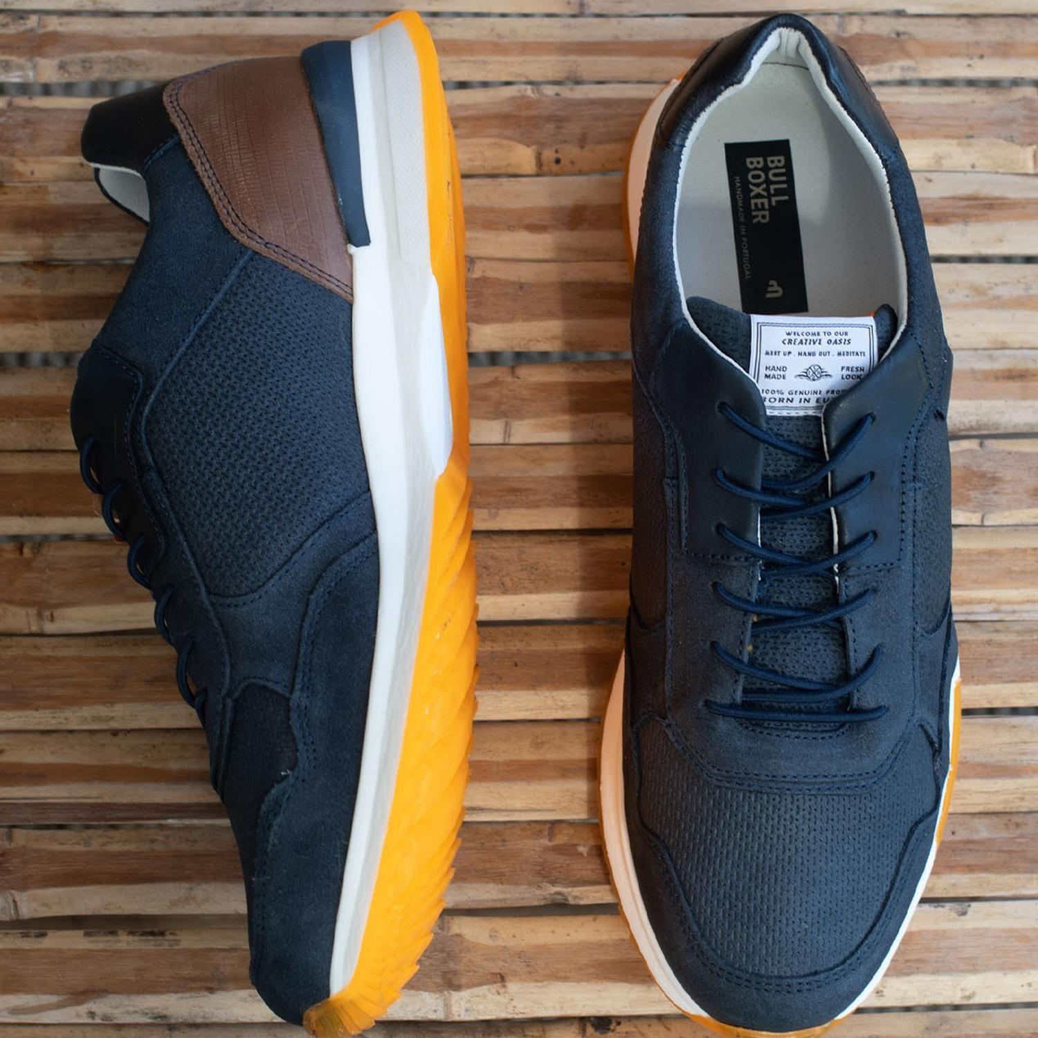 BULLBOXER ZAPATILLAS HOMBRE CUERO YARDLEY-0-38 AZUL-1