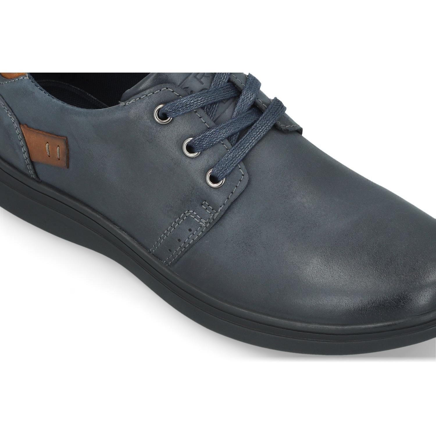 Zapatos Hombre Cuero Lerins-0-06 Azul Cardinale-3