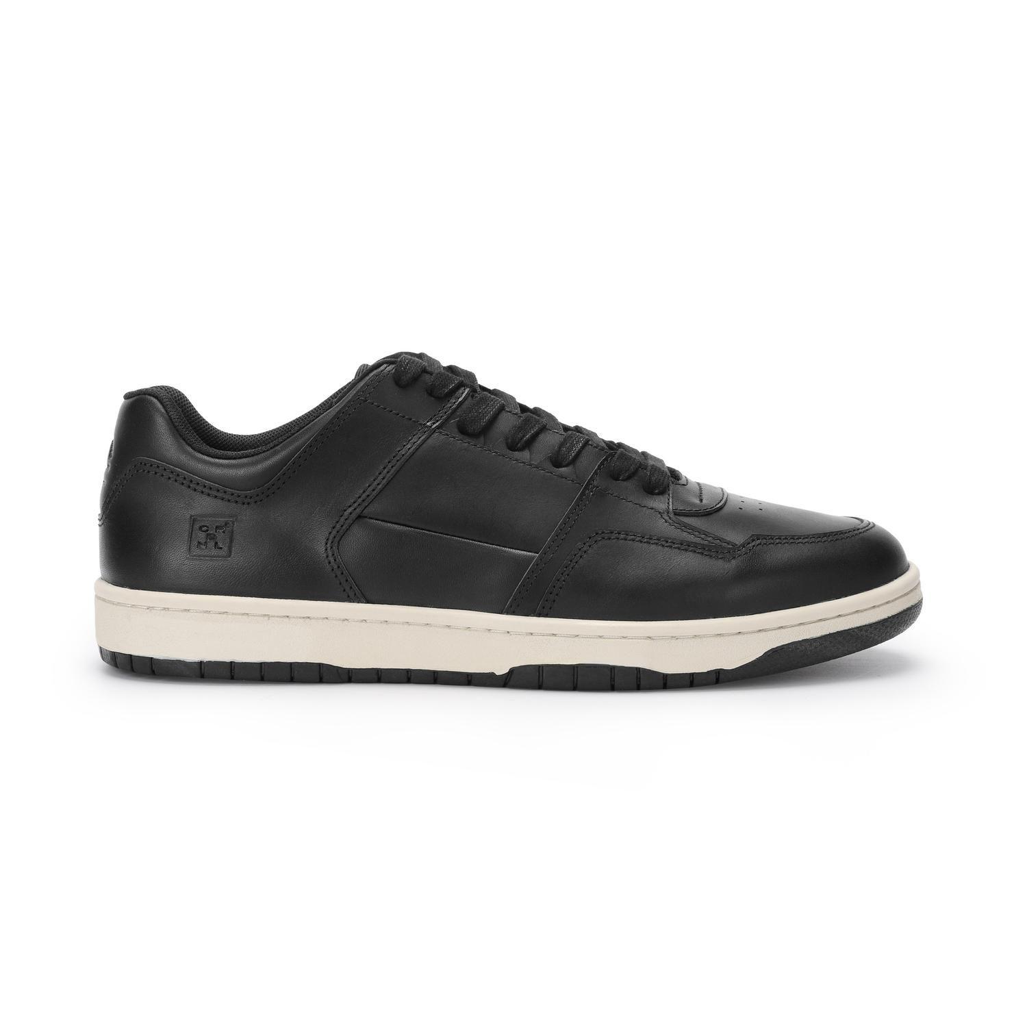 ZAPATILLAS HOMBRE CUERO VALMONT-0-04 NEGRO-1