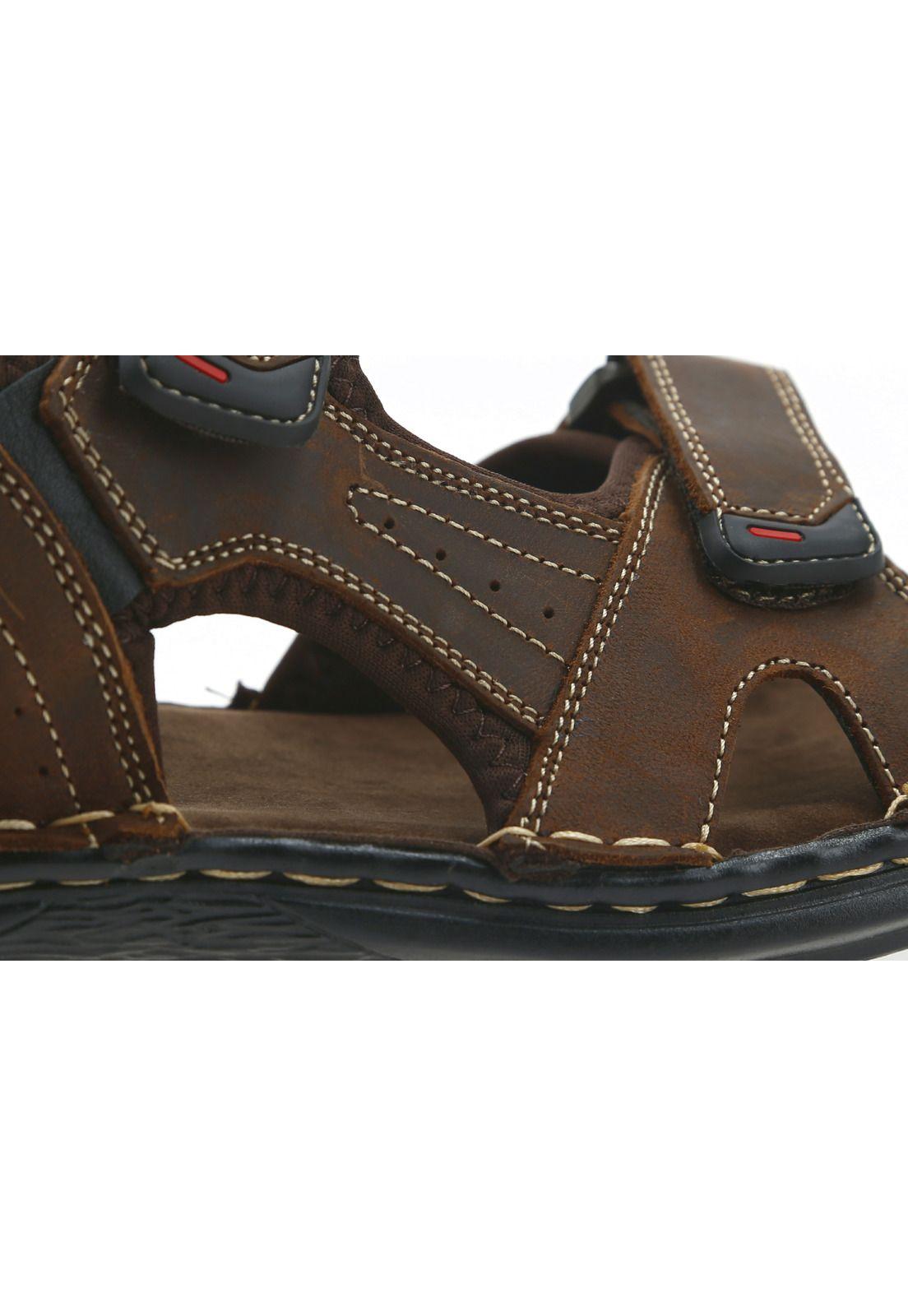 Sandalias Hombre Cuero Cairu-9-13 Café Cardinale-2