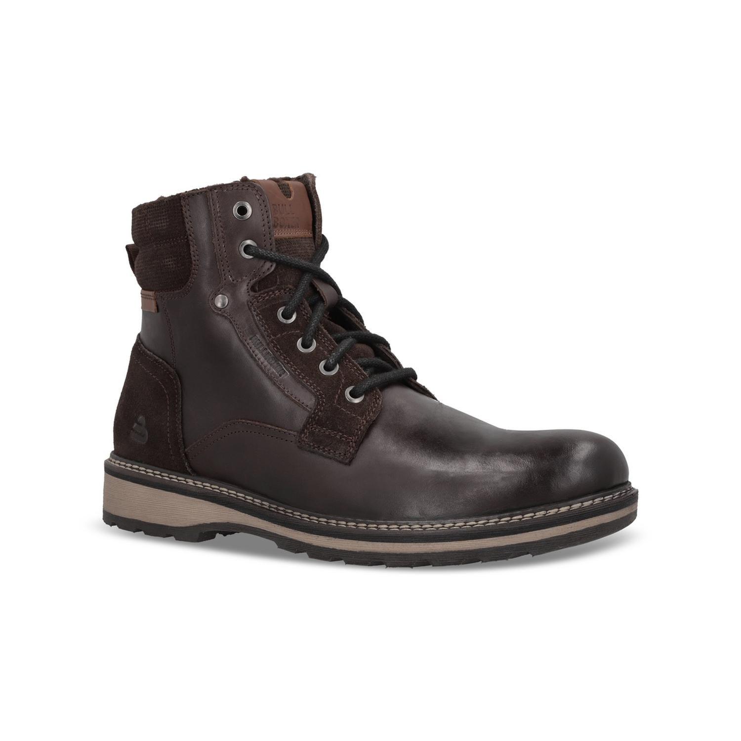 Botines Bototos Urbanos Hombre Cuero Grain-6-22 Café Bullboxer-1