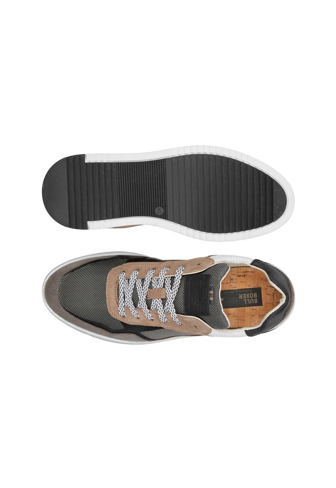 Zapatillas Cuero Y Textil Kai-0-11 Gris-2