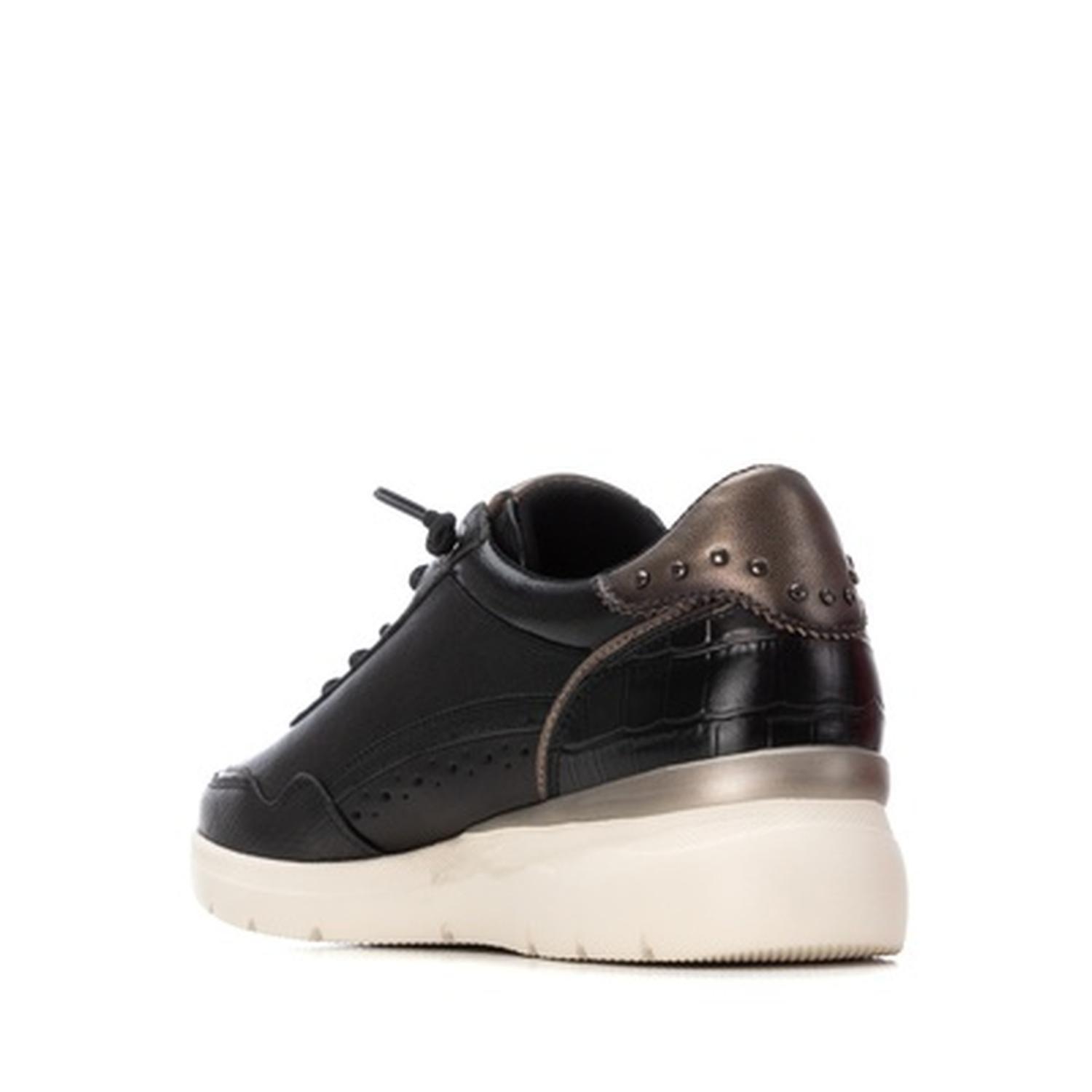 Zapatillas Cuero Mujer Efa-0-30 Negro Carmela-3