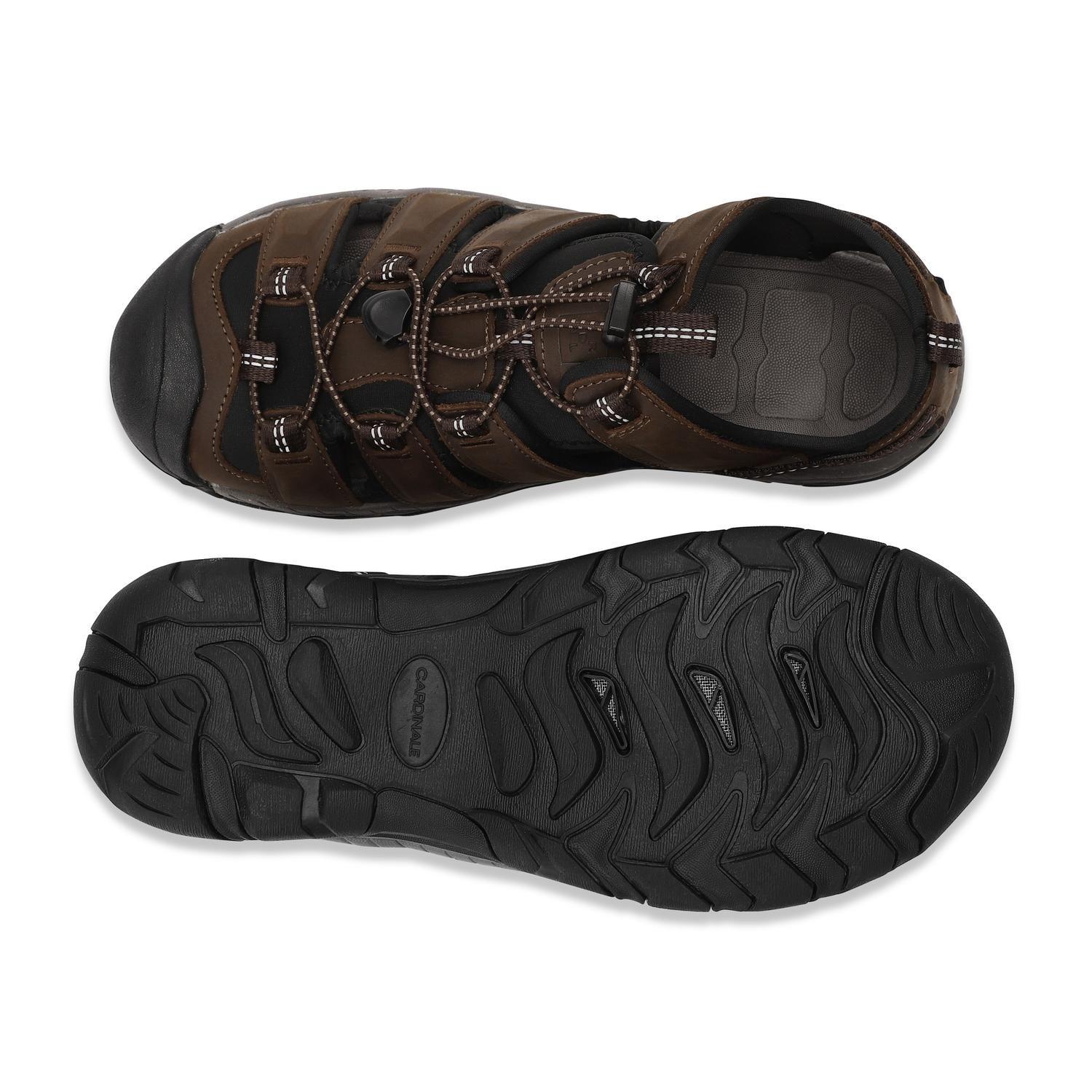 Sandalias Hombre Cuero Kaivu-9-04 Café Cardinale-2