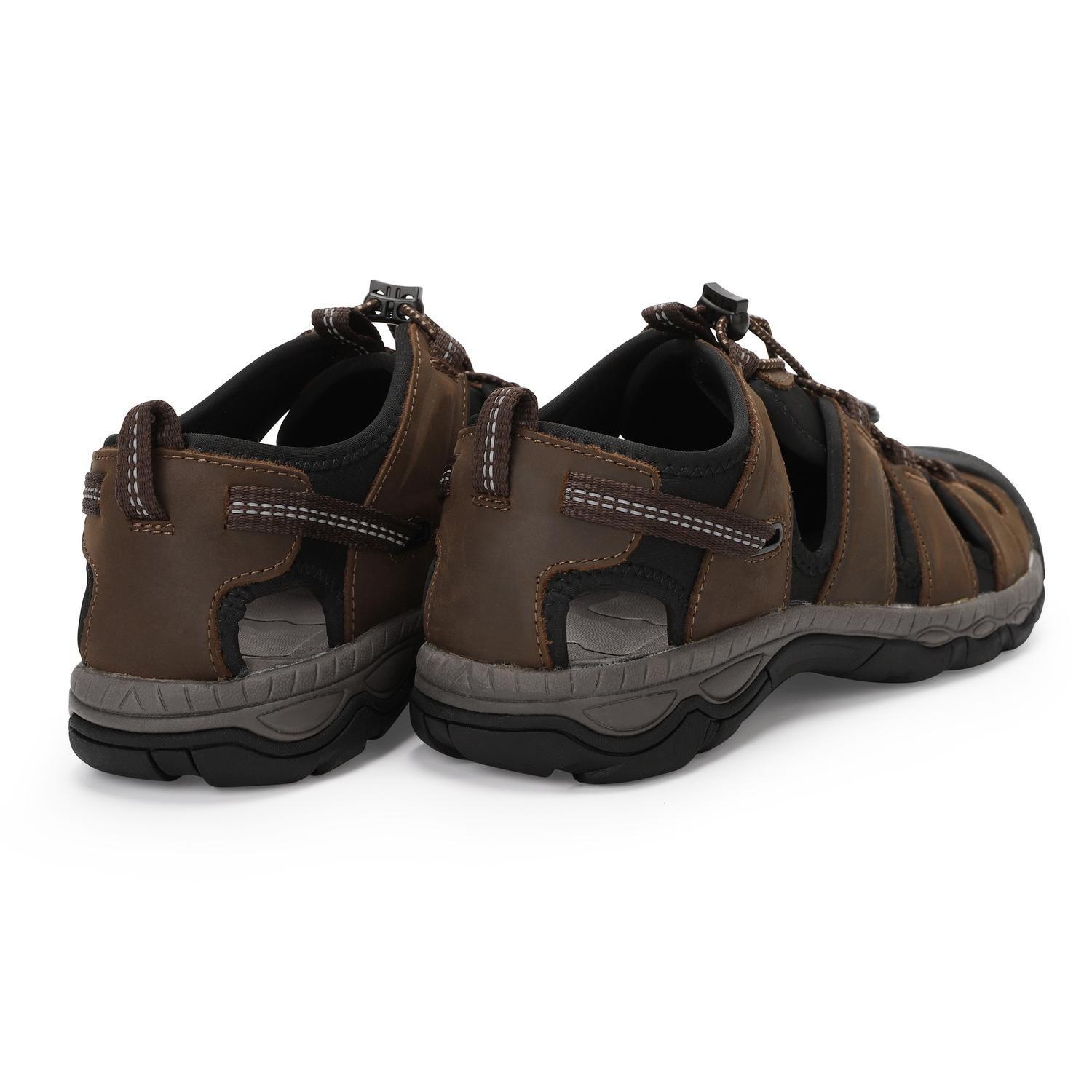 Sandalias Hombre Cuero Kaivu-9-04 Café Cardinale-4