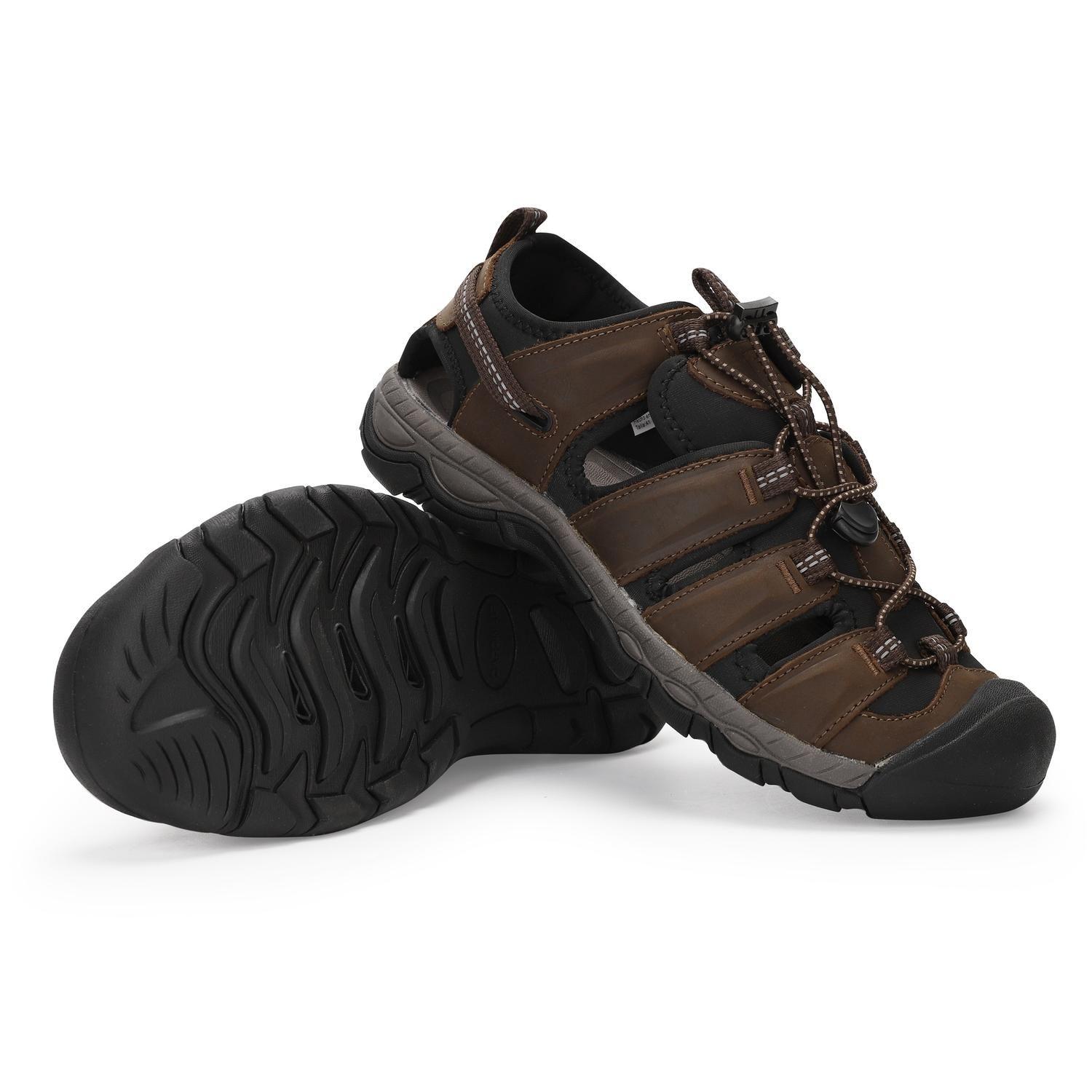 Sandalias Hombre Cuero Kaivu-9-04 Café Cardinale-5