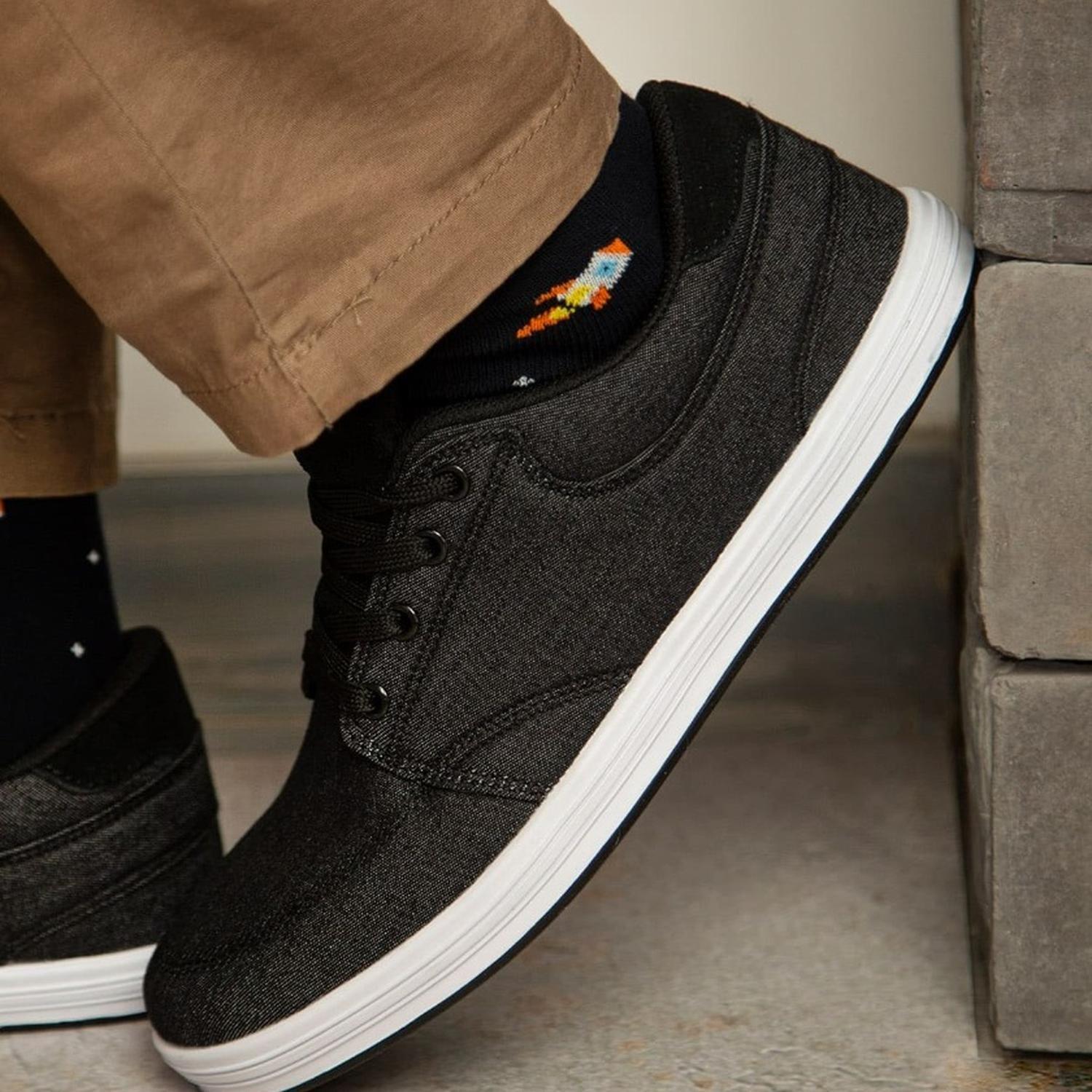 ZAPATILLAS HOMBRE TEXTIL LANDER-0-23-NEGRO-3