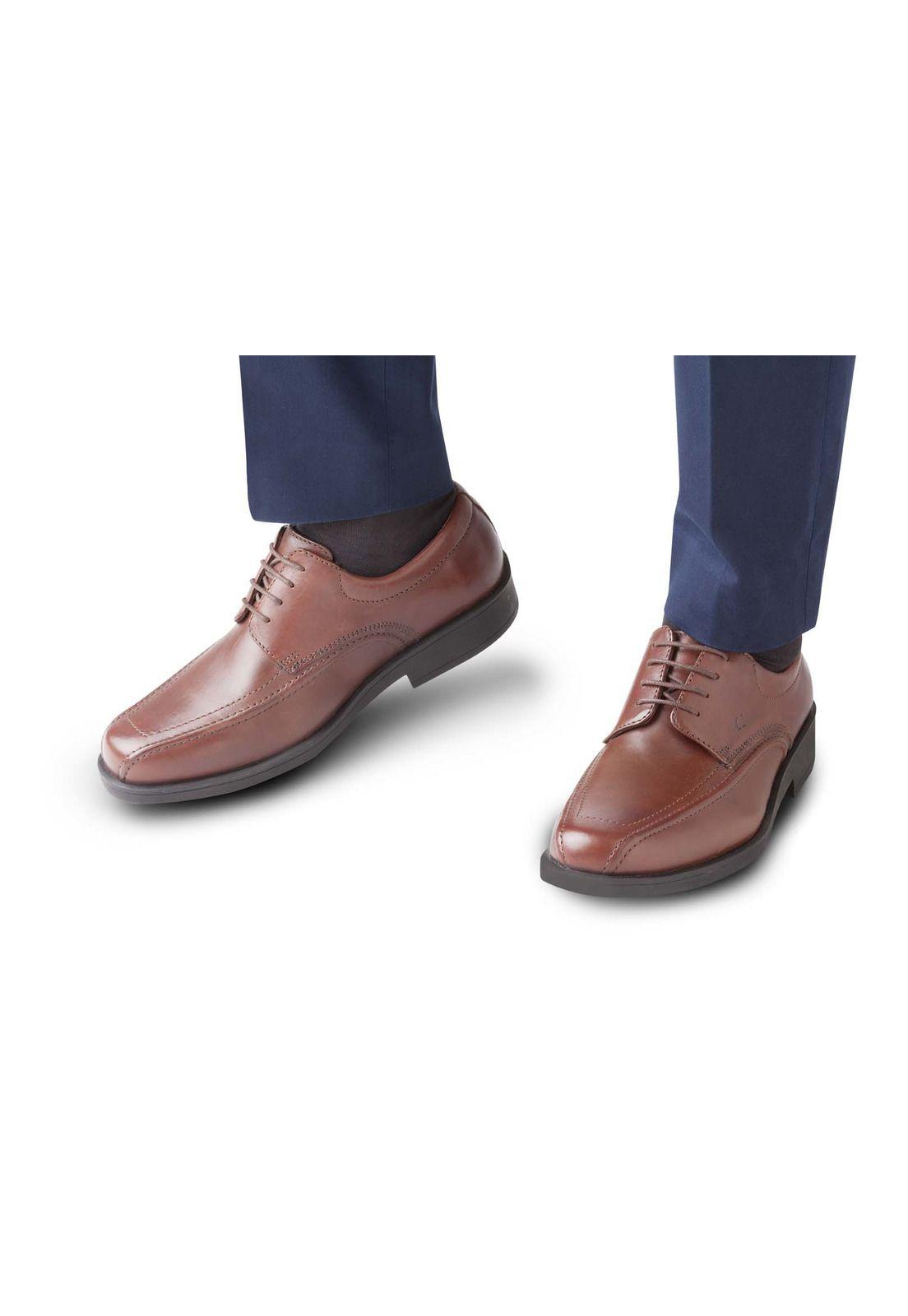 Zapatos Hombre Cuero 24 Flex Twister Class-0-50 Café Cardinale-3