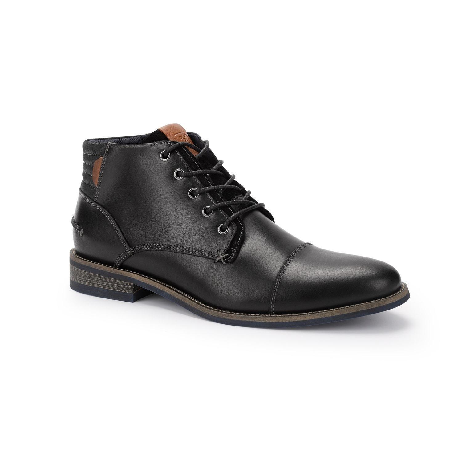 BOTINES HOMBRE CUERO DENIZEN-6-08 NEGRO-0