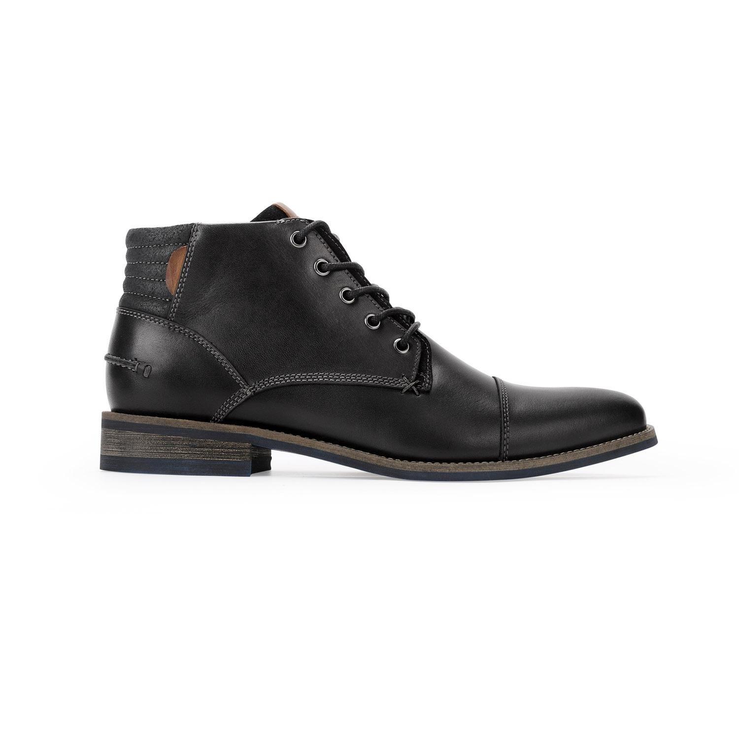 BOTINES HOMBRE CUERO DENIZEN-6-08 NEGRO-1