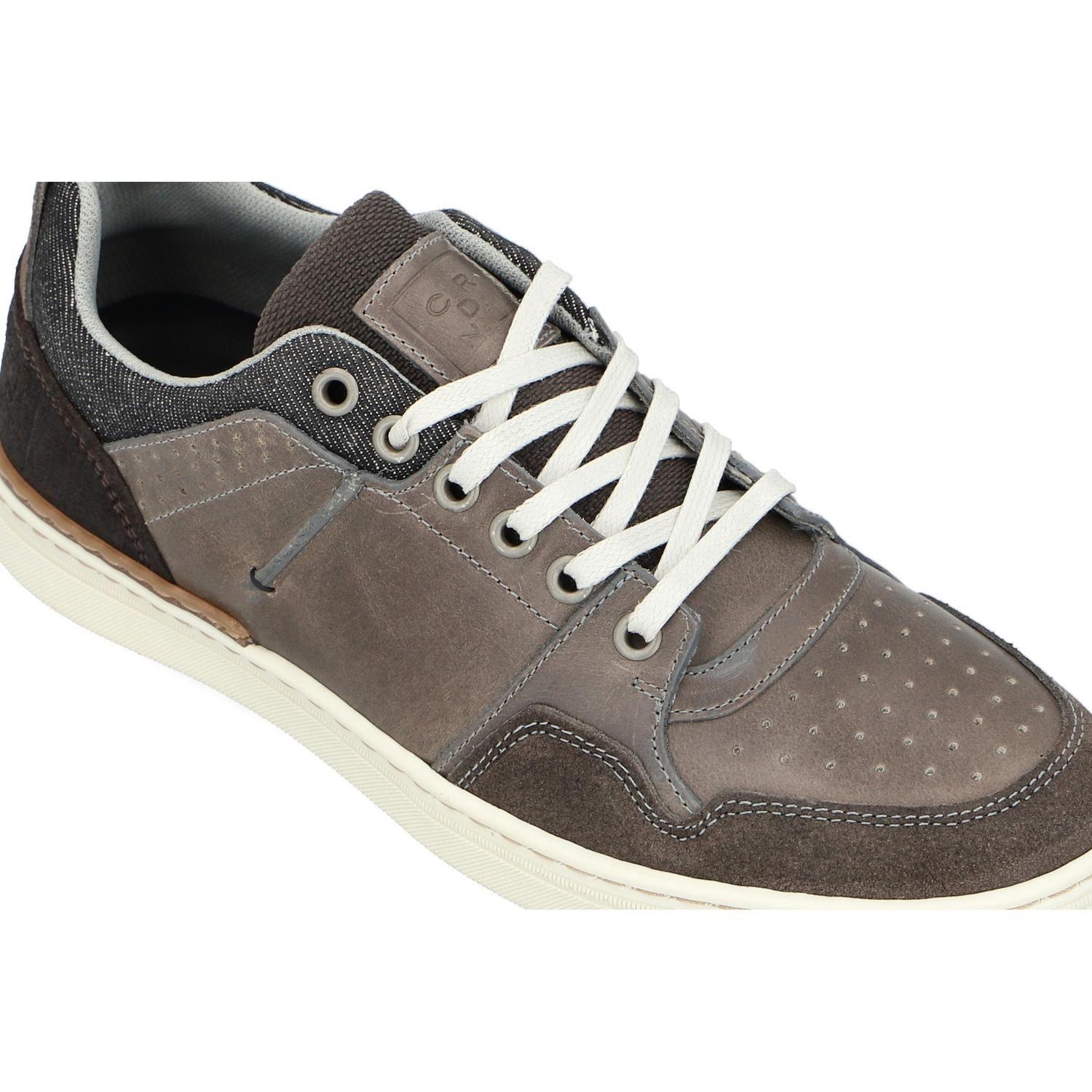Zapatillas Urbanas Hombre Cuero Essen-0-89 Gris Cardinale-3