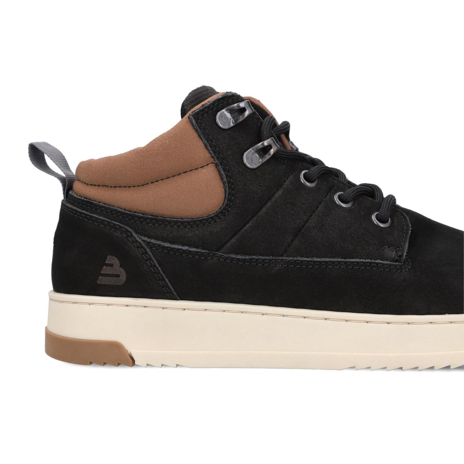 Zapatillas Urbanas Caña Alta Hombre Cuero Keswick-6-76 Negro Bullboxer-4