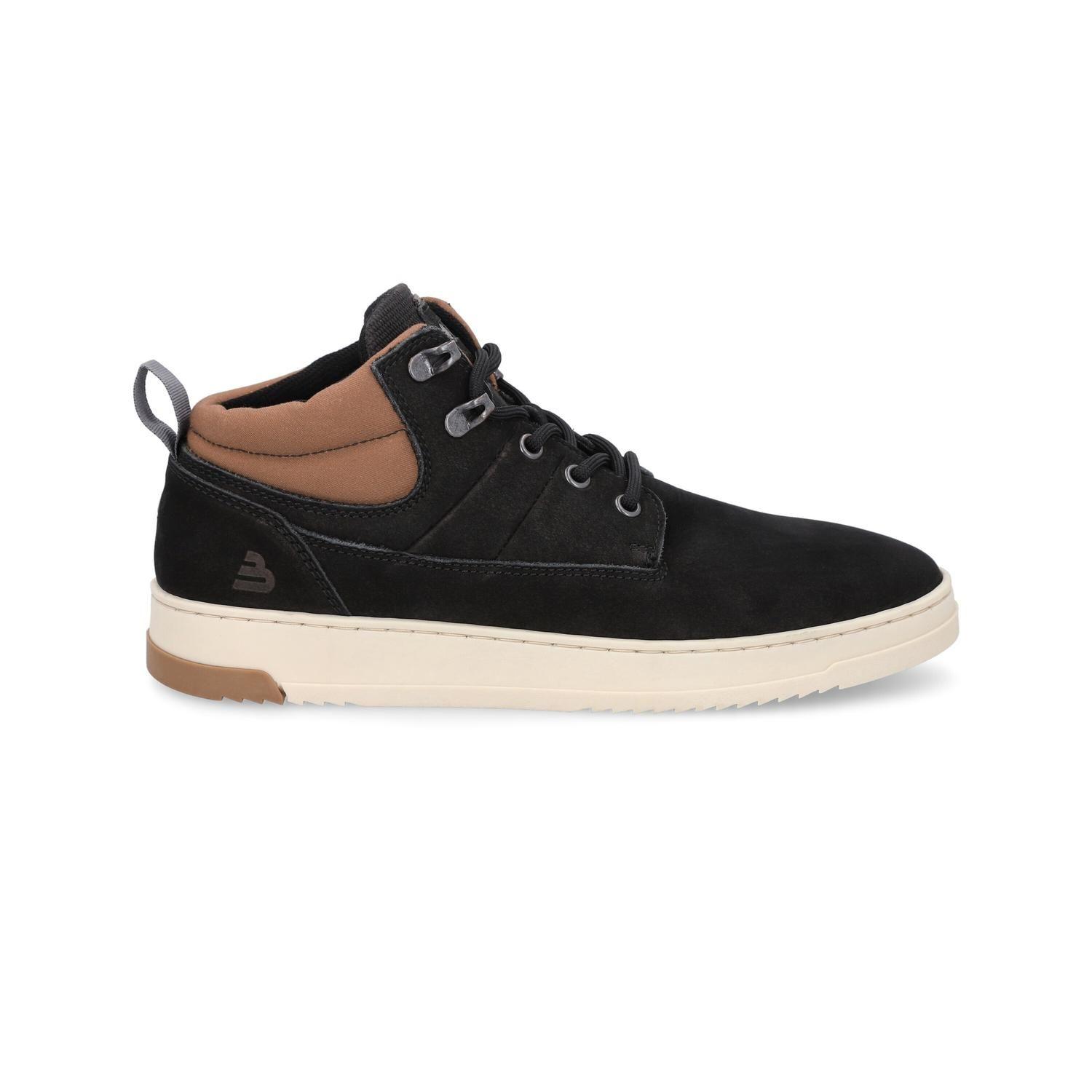 BULLBOXER ZAPATILLAS HOMBRE CAÑA ALTA CUERO KESWICK-6-76 NEGRO-1