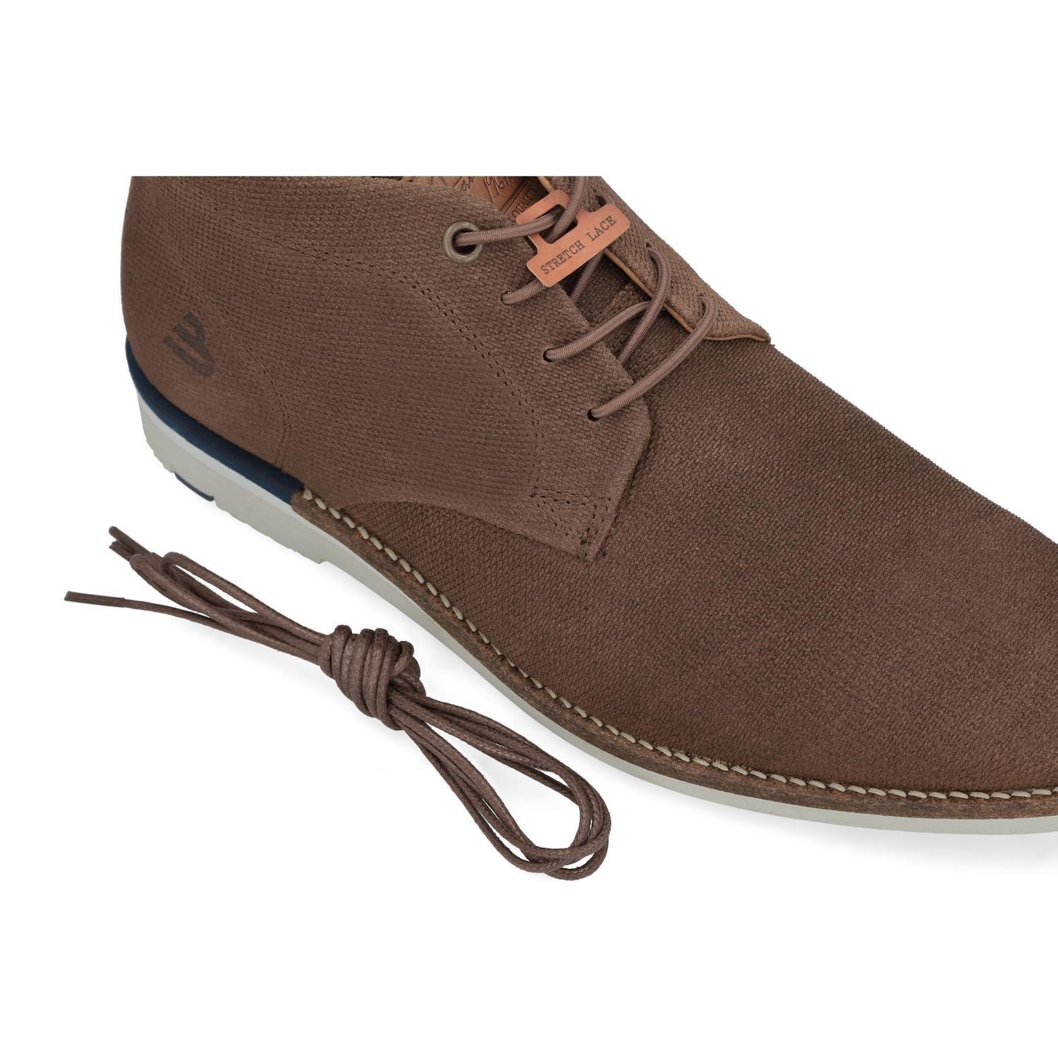 BULLBOXER BOTINES HOMBRE CUERO CORDONES ELASTICADOS VAROS-6-76 BRANDY-3
