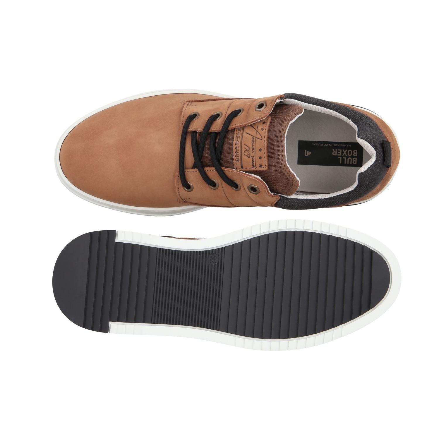 BULLBOXER ZAPATILLAS HOMBRE CUERO WEERT-0-97 BRANDY-2