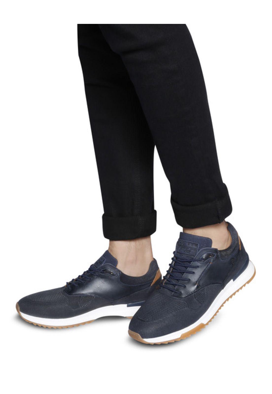 Zapatillas de Cuero Hombre Penfield-0-67-Azul A-4