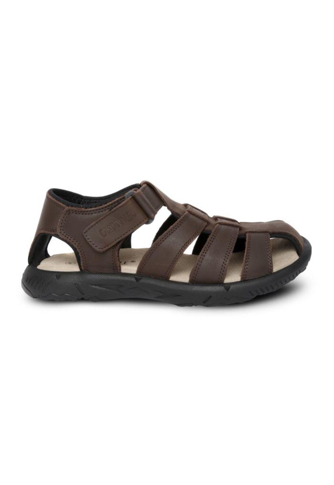 Sandalias Hombre Cuero Bahamas-9-06 Café Cardinale-1
