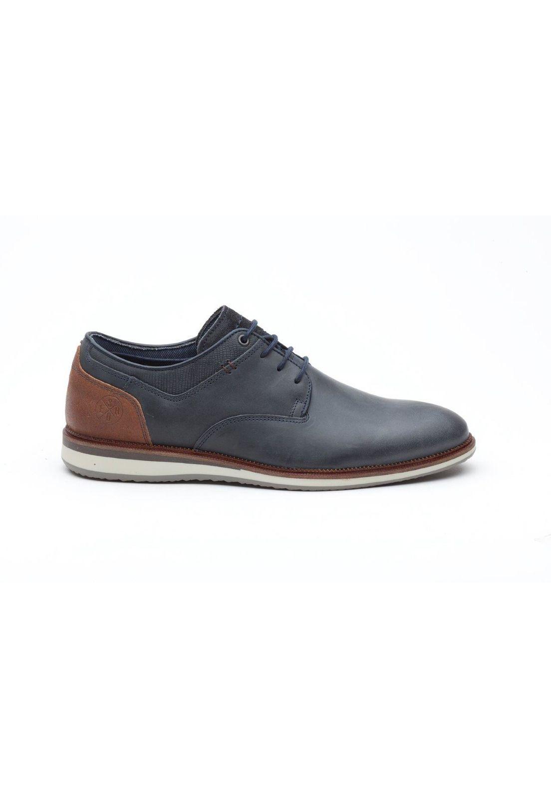 Zapatos Cuero Manhattan-0-35 Azul-1