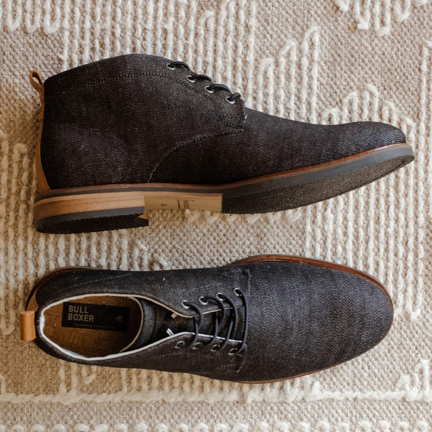 BULLBOXER BOTINES HOMBRE TEXTIL CORDONES ELASTICADOS KRAPINA-6-76 NEGRO-3