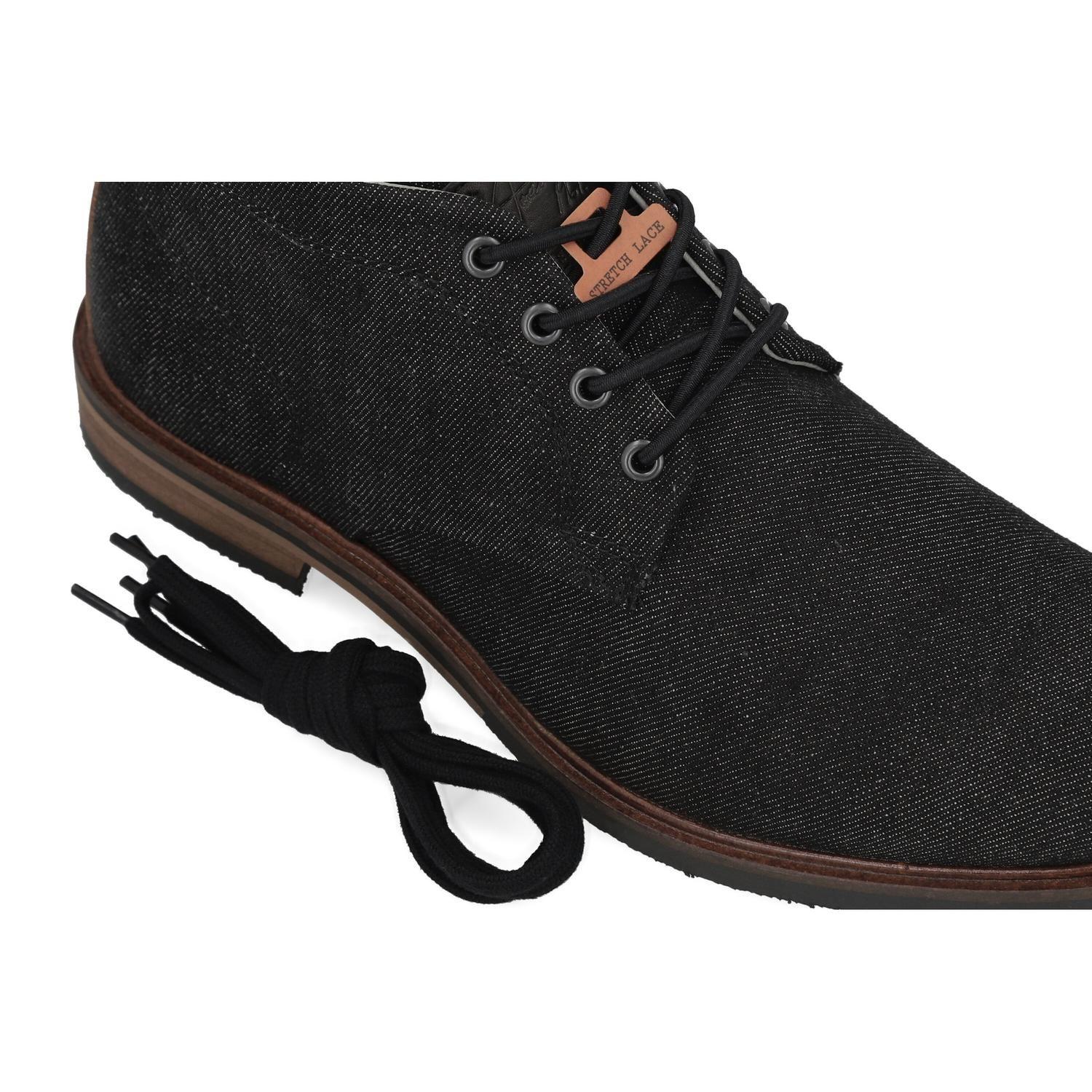 BULLBOXER BOTINES HOMBRE TEXTIL CORDONES ELASTICADOS KRAPINA-6-76 NEGRO-4