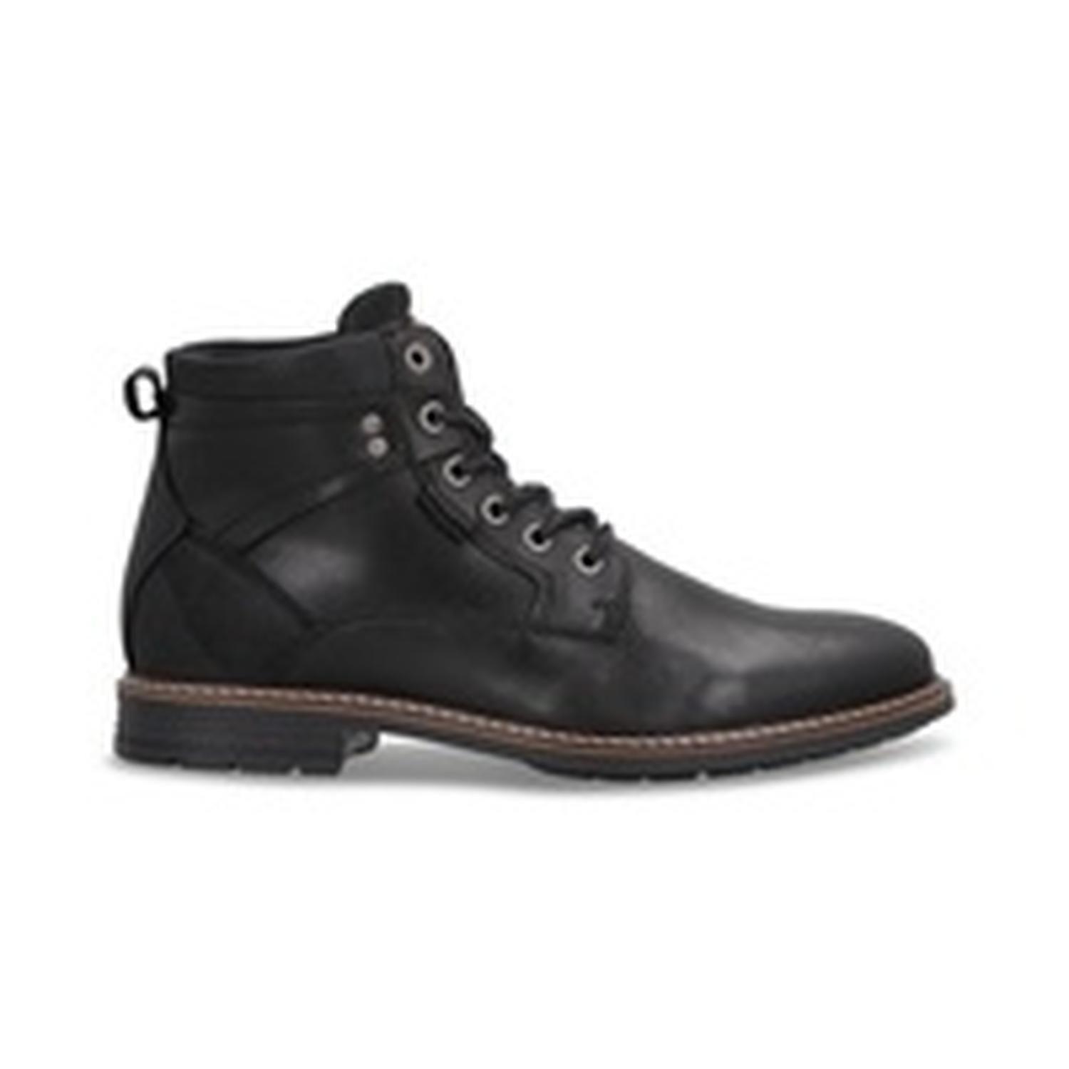 Botines Casual Urbano Hombre Cuero Raven-6-30 Negro-0