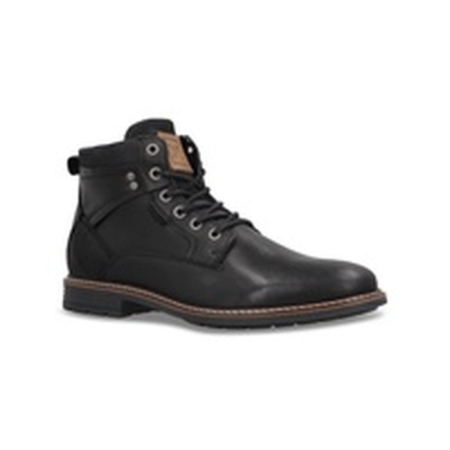 Botines Casual Urbano Hombre Cuero Raven-6-30 Negro-1