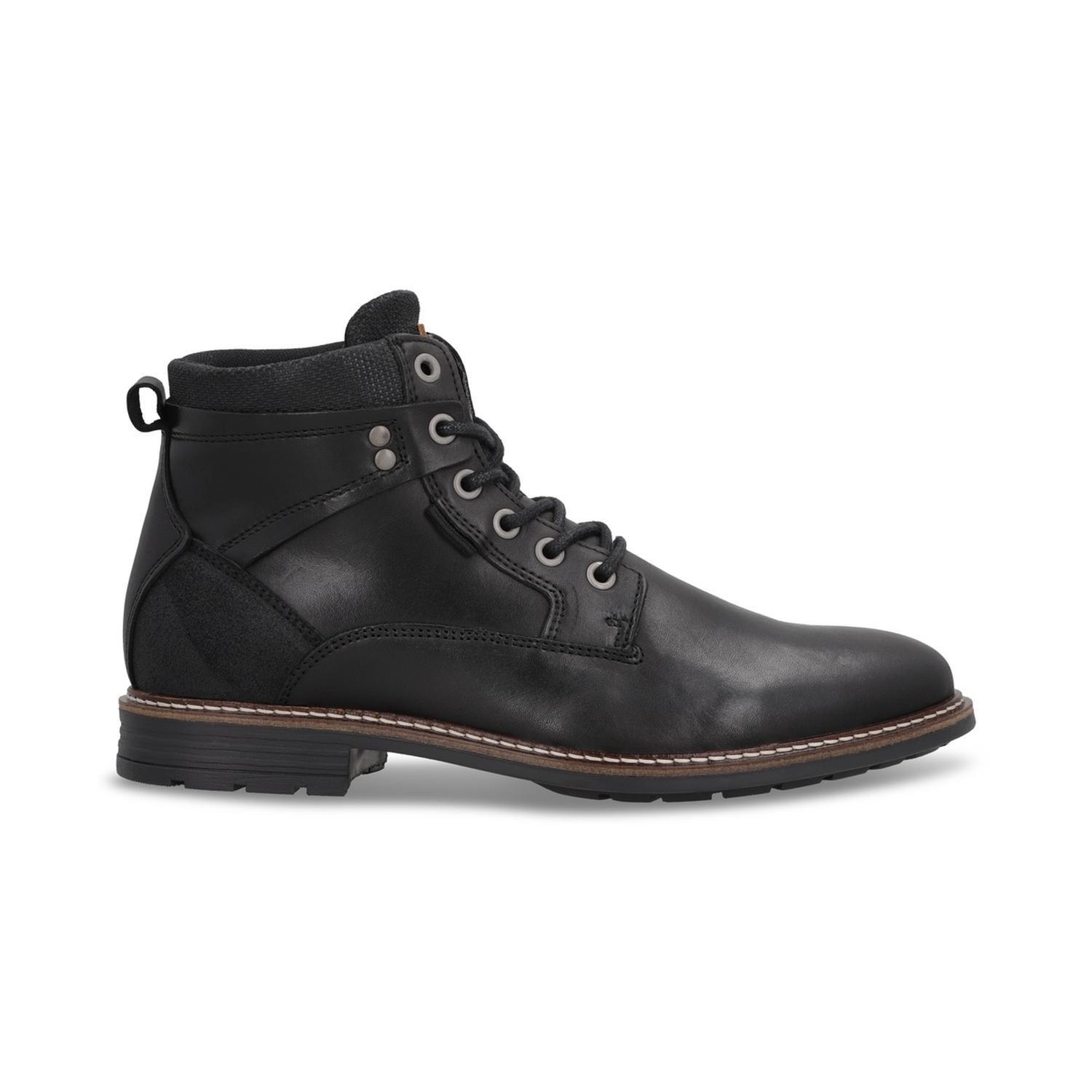 Botines Casual Urbano Hombre Cuero Raven-6-30 Negro-0