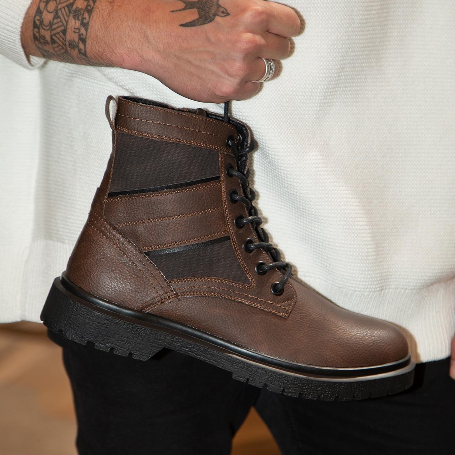 Botines Hombre Ecocuero Etterbeek-6-91 Café Bullboxer-3