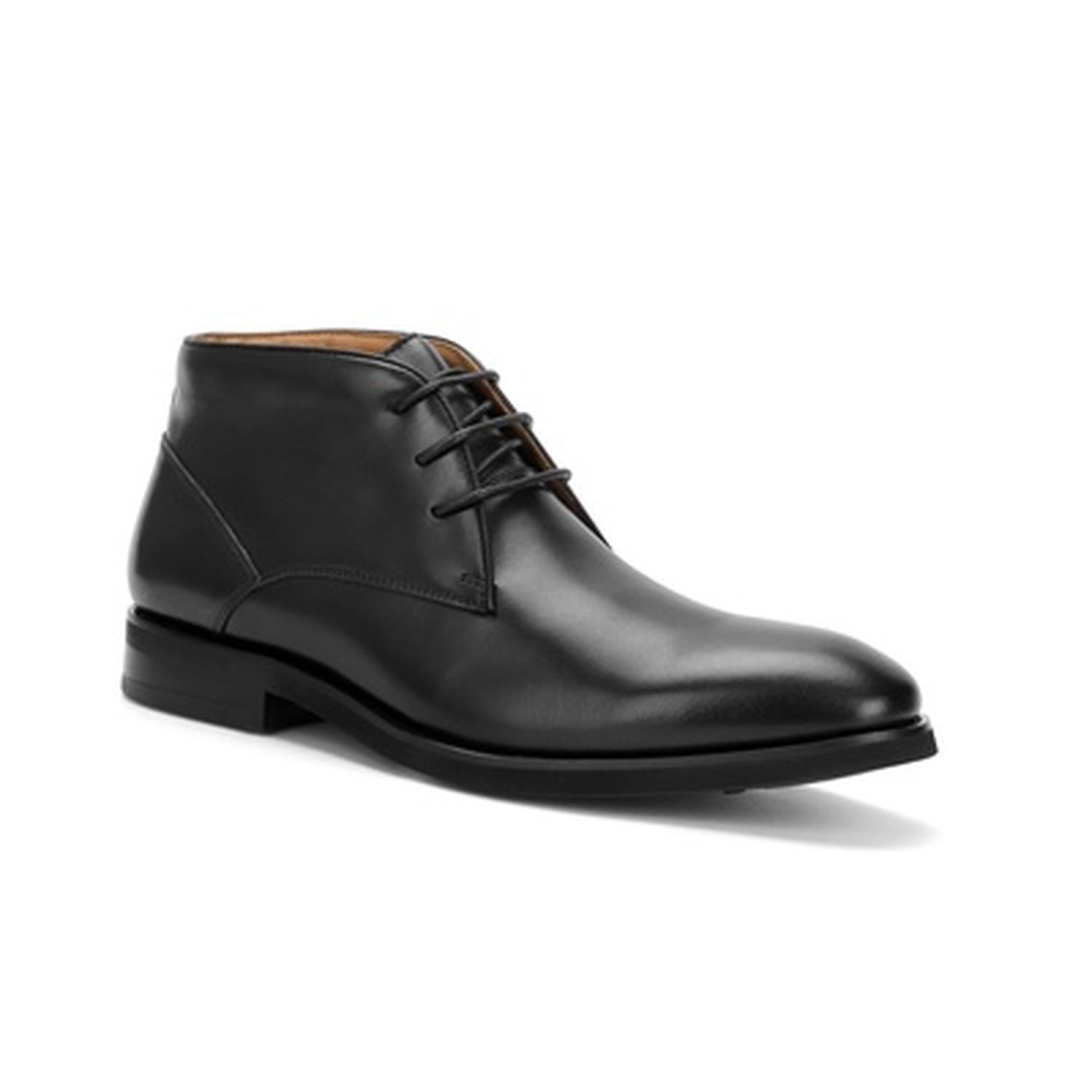 Botín Formal Hombre Cuero Chukka Enfield Negro-0