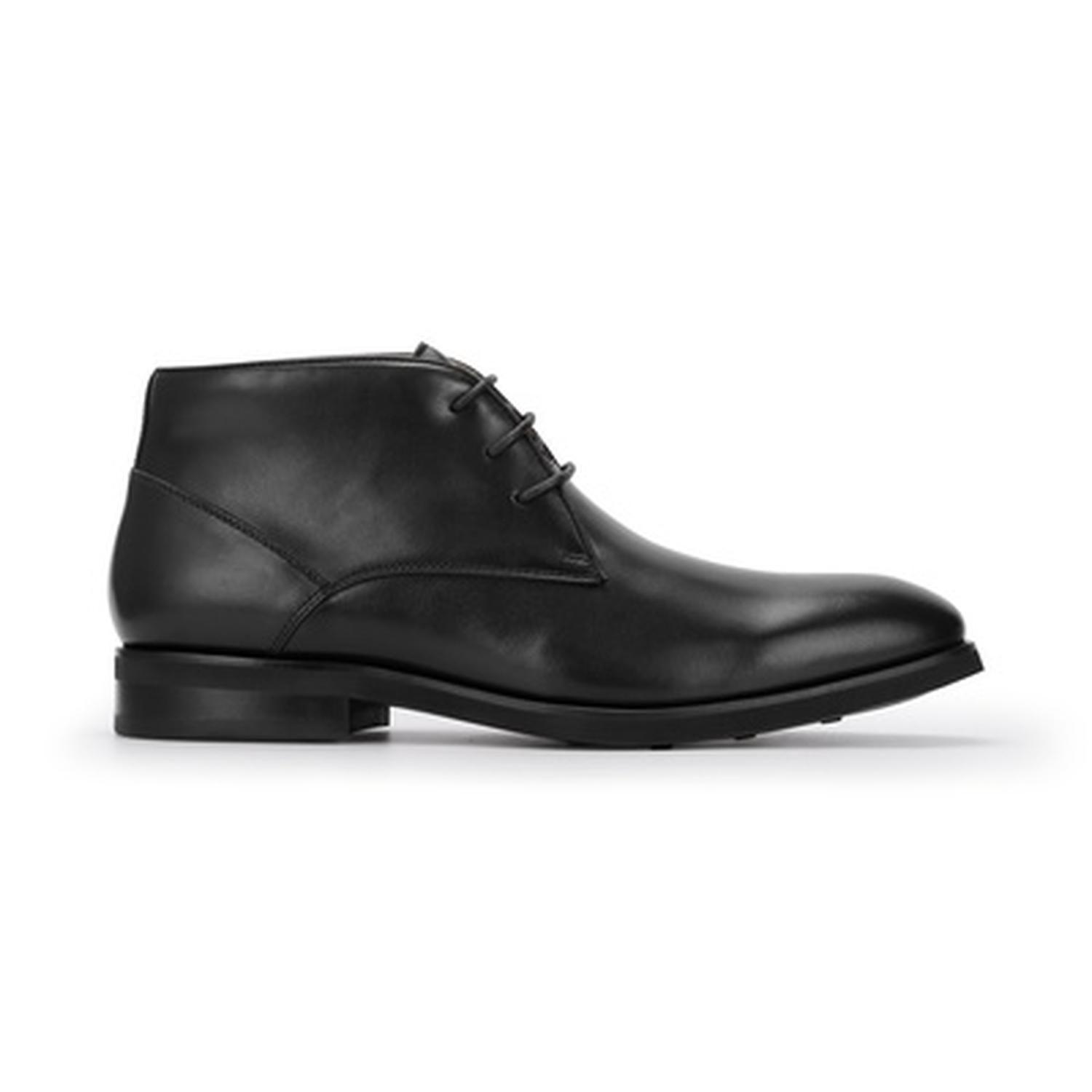 Botín Formal Hombre Cuero Chukka Enfield Negro-1