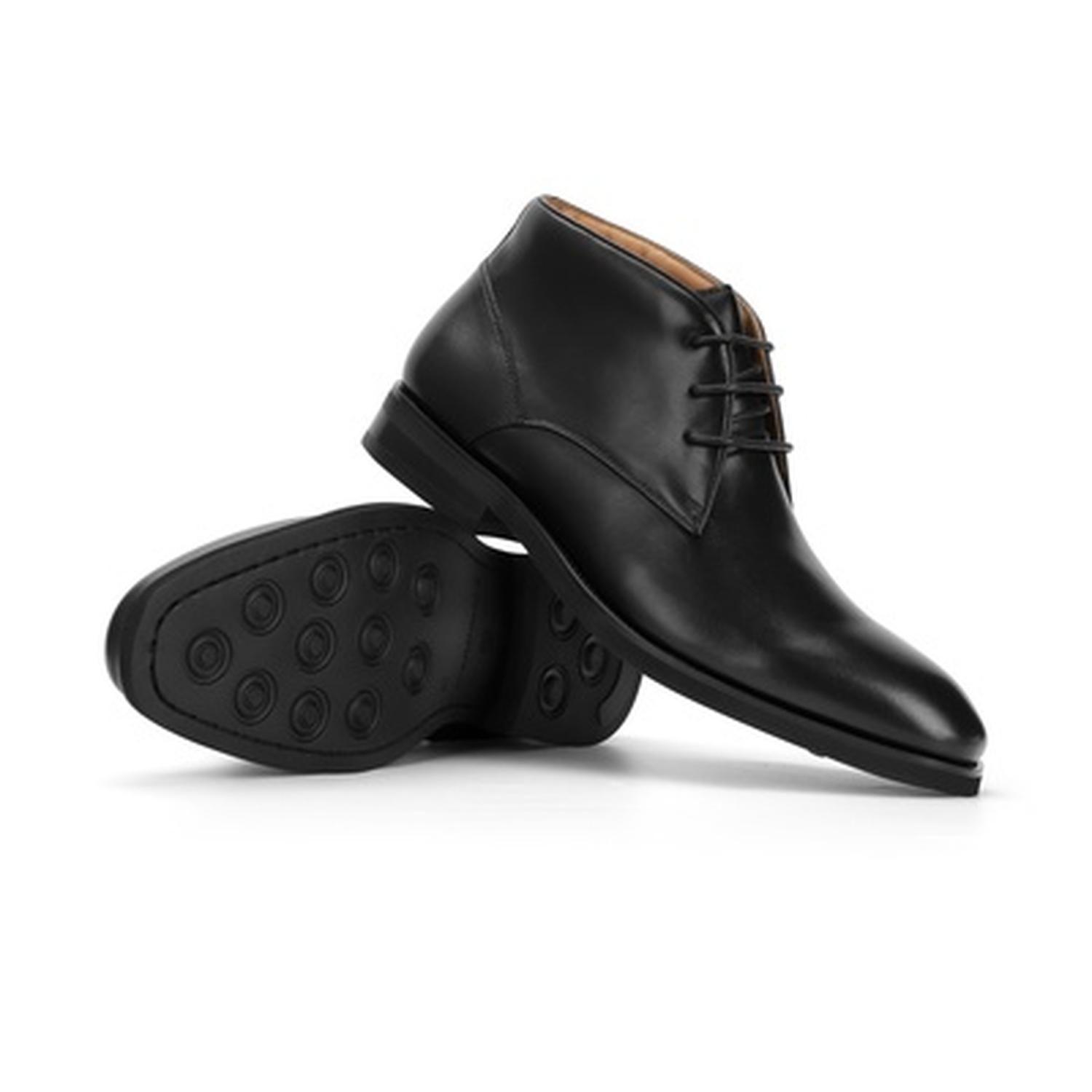 Botín Formal Hombre Cuero Chukka Enfield Negro-5