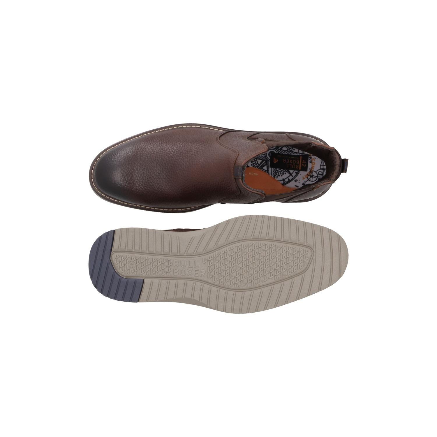 Botines Hombre Chelsea Cuero Largs-6-31 Café Bullboxer-2