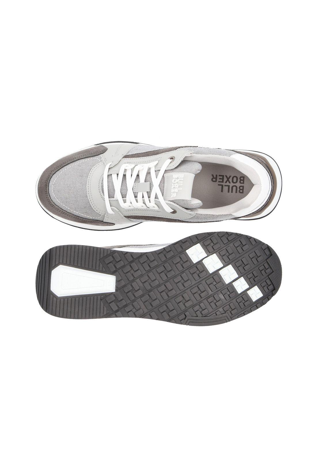 Zapatillas Cuero Y Textil Split-0-70 Blanco-2