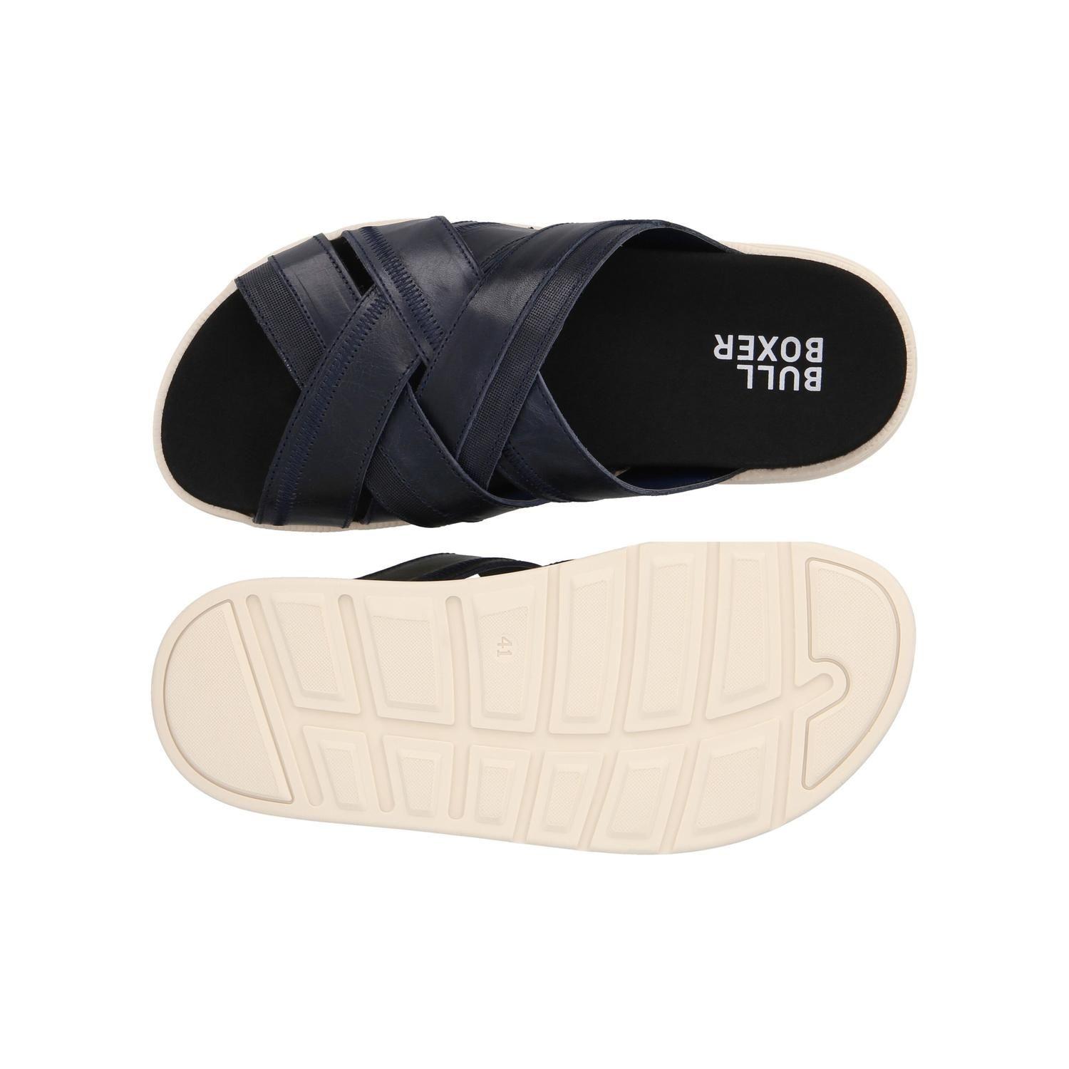 BULLBOXER SANDALIAS HOMBRE CUERO TIEL-9-09 AZUL-1