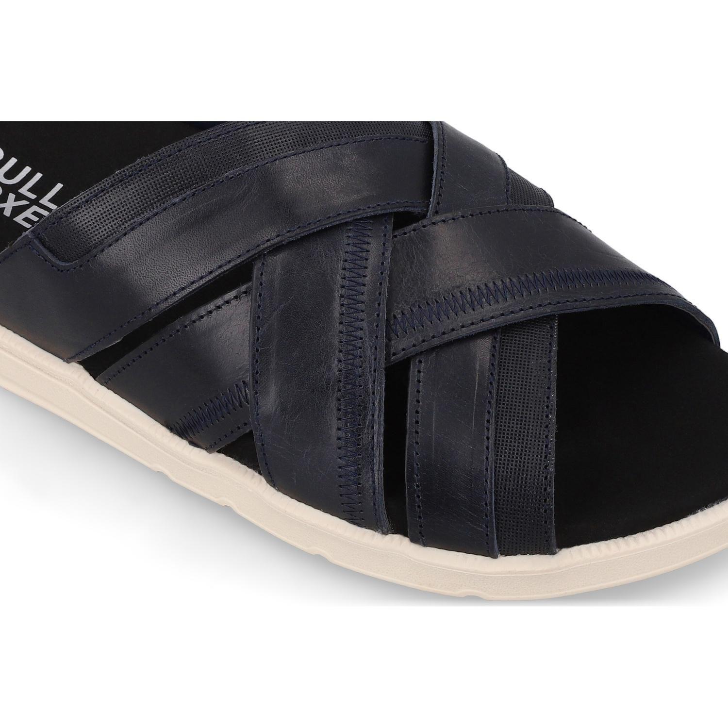 BULLBOXER SANDALIAS HOMBRE CUERO TIEL-9-09 AZUL-3