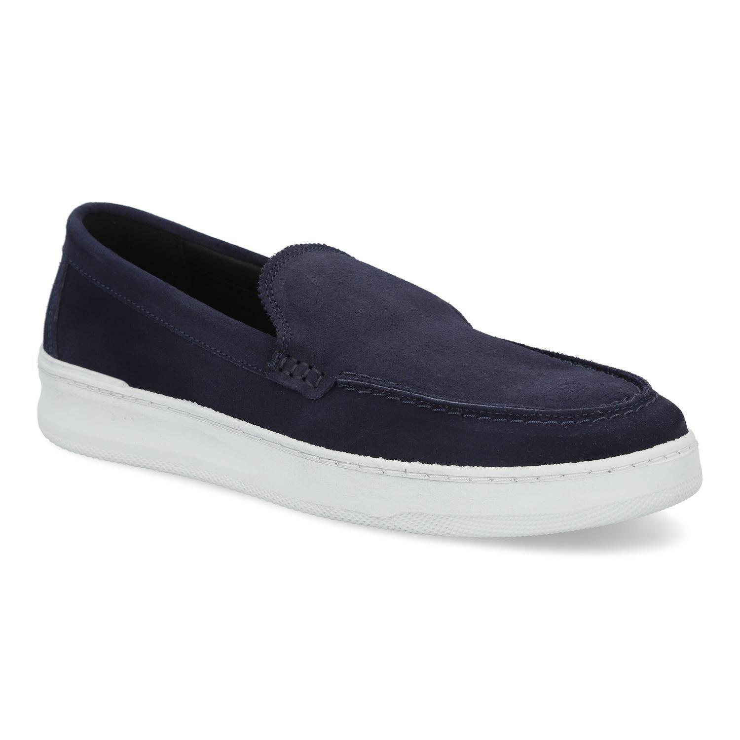 Zapatillas Slip-On Hombre Cuero Murren-4-67 Azul-0