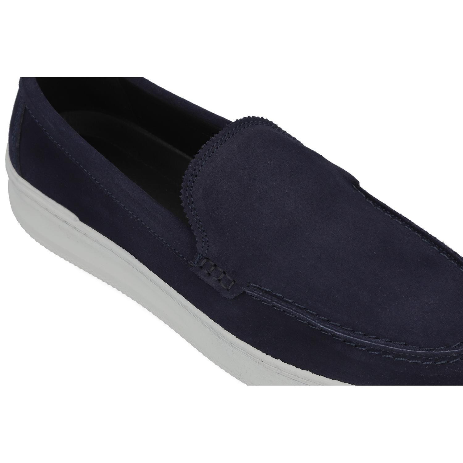 Zapatillas Urbanas Slip-On Hombre Cuero Murren Azul Cardinale-3