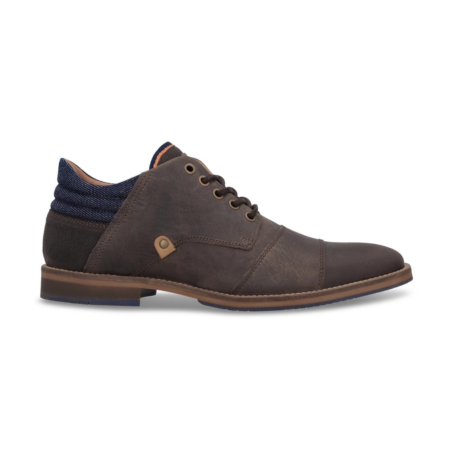 Botines Formal Casual Hombre Cuero Crowl-6-81 Brandy-0